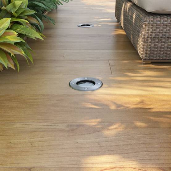 Lampe d'extérieur - Lampe de jardins au sol à LED 3 pcs rond - Image 2