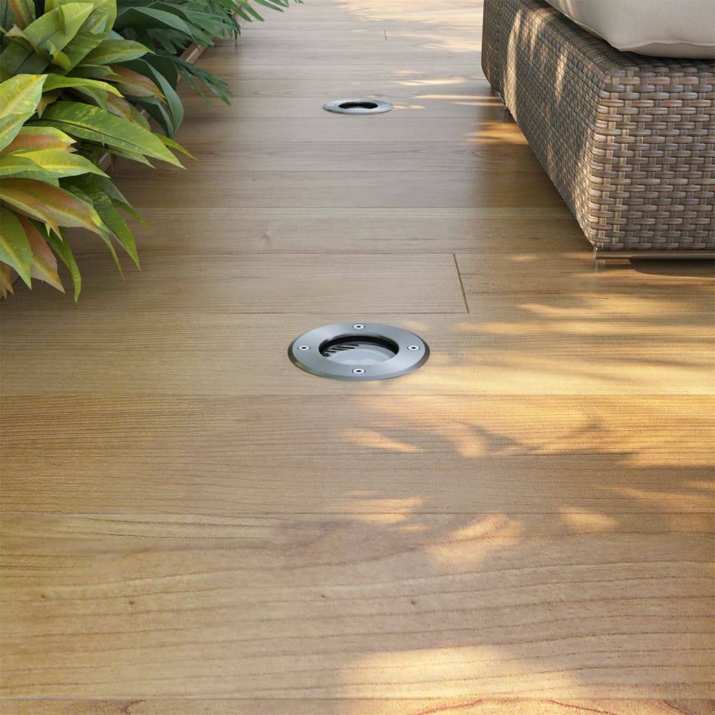 Lampe d'extérieur - Lampe de jardins au sol à LED 3 pcs rond - Image 2