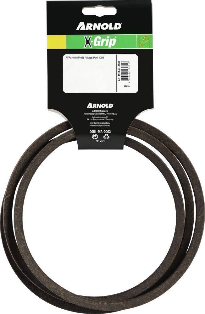 Arnold - Courroie trapézoïdale X-Grip V de type 4L680 Arnold - Imagen 4