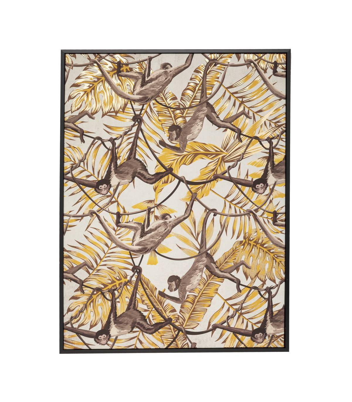 Tableau Toile murale imprimée et encadrée Singes 58 x 78 cm - Imagen 1