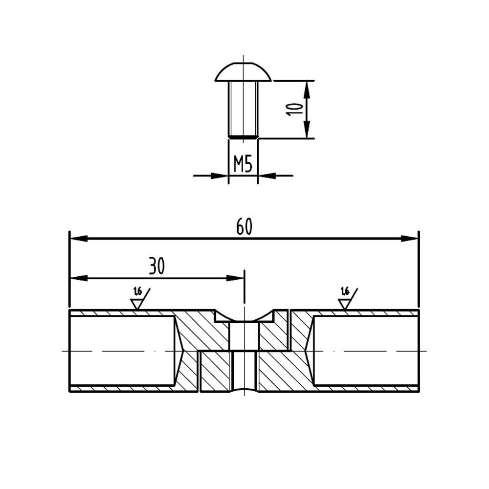 Decklinea - Coude Articulé pour Tube Inox 316 (5 Pieces) - Imagen 3