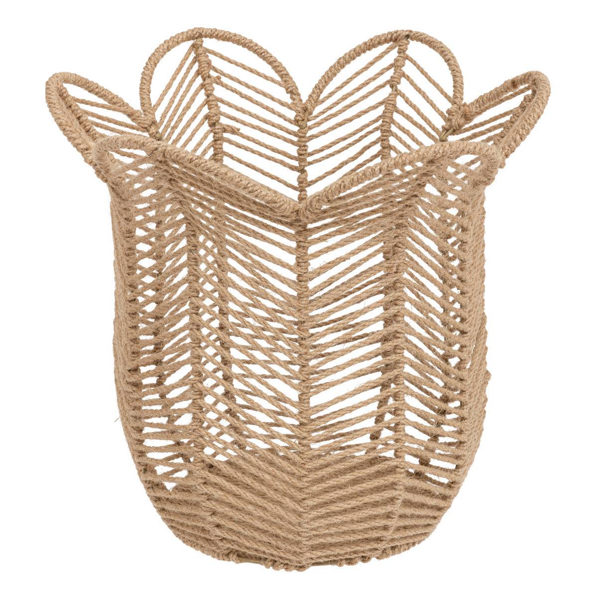 Lot de 3 Paniers de rangement en Jute D 37 D 30 et D 25 cm - Imagen 2