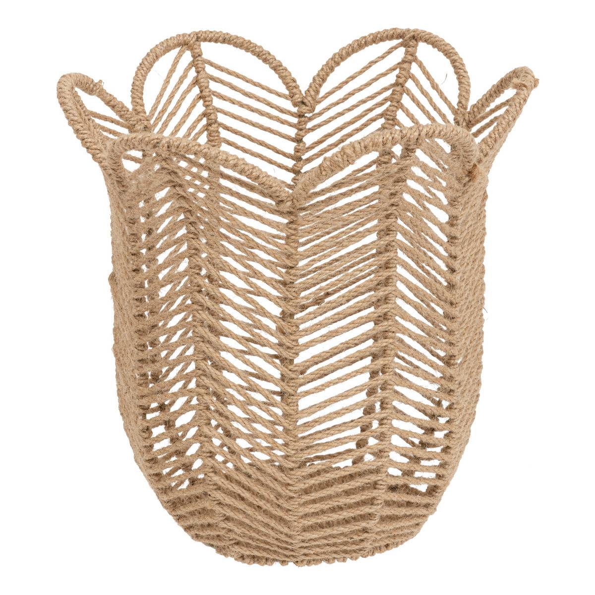 Lot de 3 Paniers de rangement en Jute D 37 D 30 et D 25 cm - Imagen 3