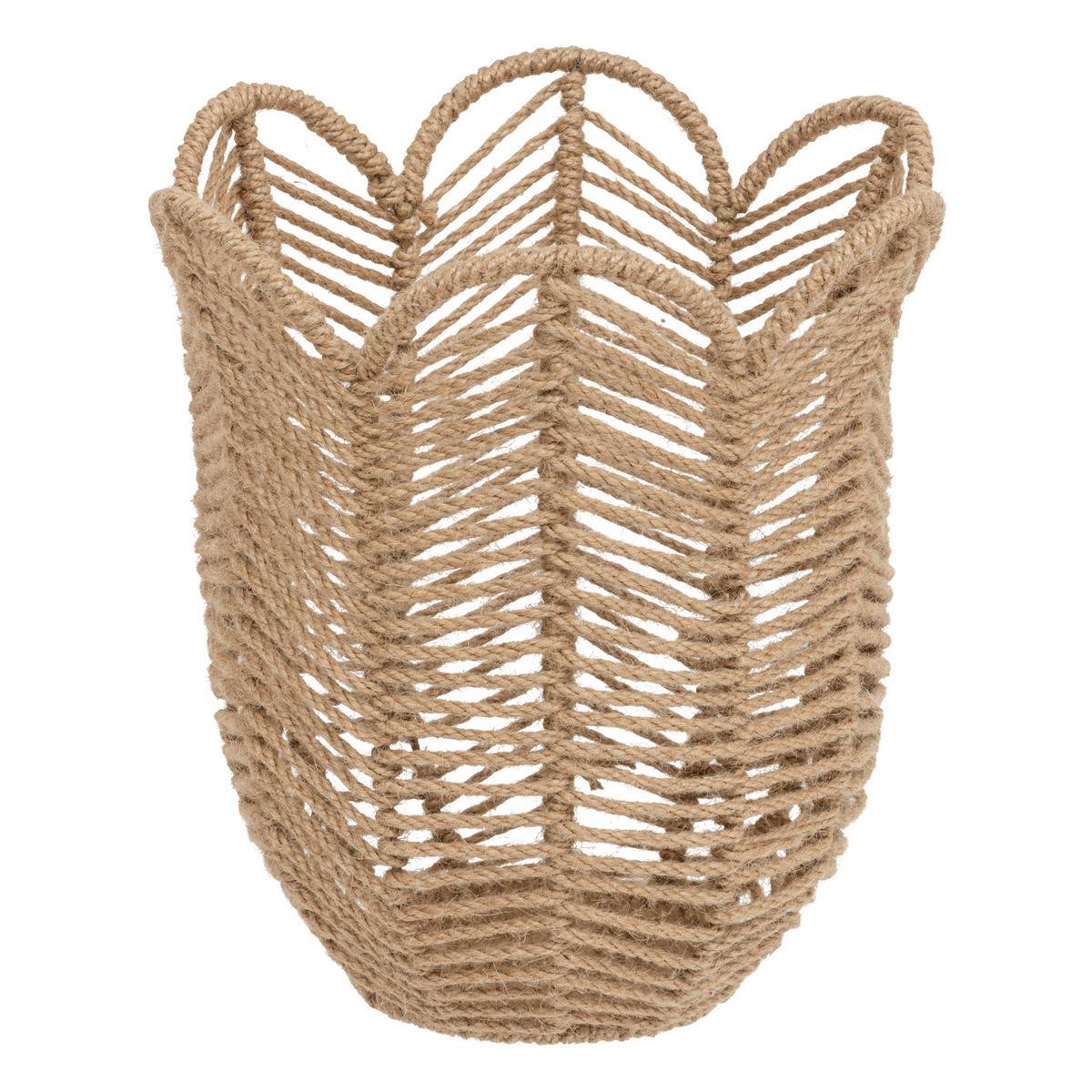 Lot de 3 Paniers de rangement en Jute D 37 D 30 et D 25 cm - Imagen 4
