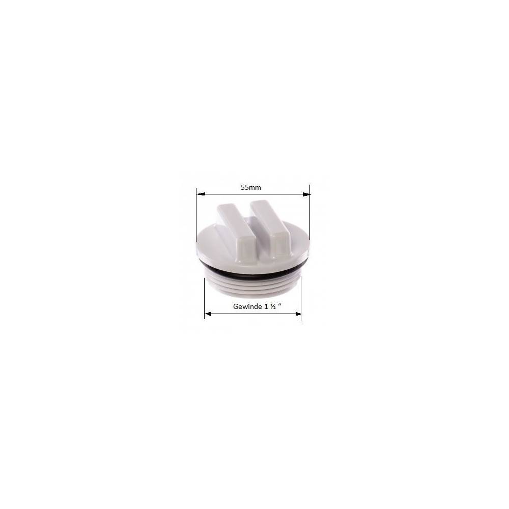 2 Bouchons de vidange avec Joint torique 1" 1/2 - piscine - SP1022C - Imagen 3