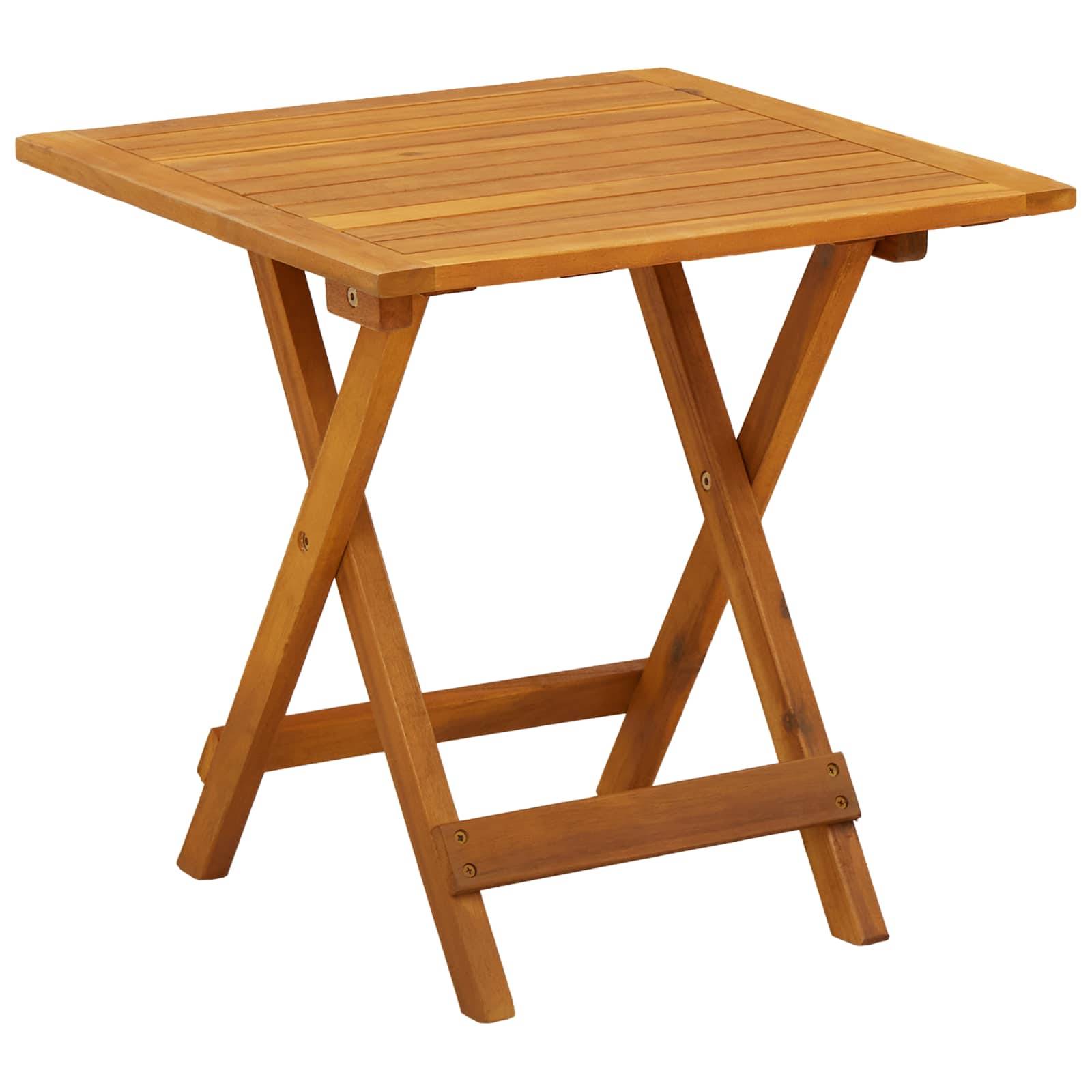 Lot de 2 transats avec table bois acacia massif jardin dossier inclinable crème blanc - ComfortXL Outdoor Living - Image 6