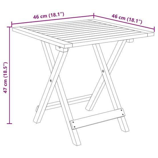 Lot de 2 transats avec table bois acacia massif jardin dossier inclinable crème blanc - ComfortXL Outdoor Living - Image 10