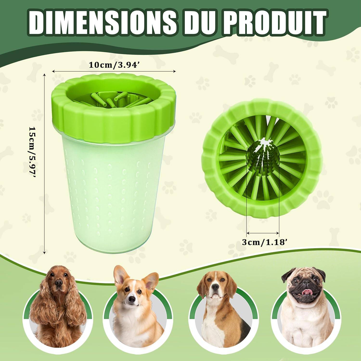 DtopbuyAge - Lave-Pattes pour Chien - Nettoyage Facile M DtopbuyAge - Image 2