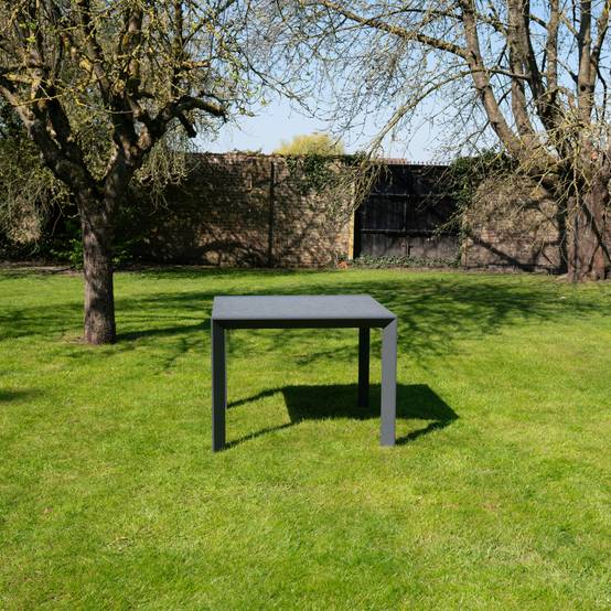Table de jardin 4/8p en full aluminium Gris MODULO - Image 3