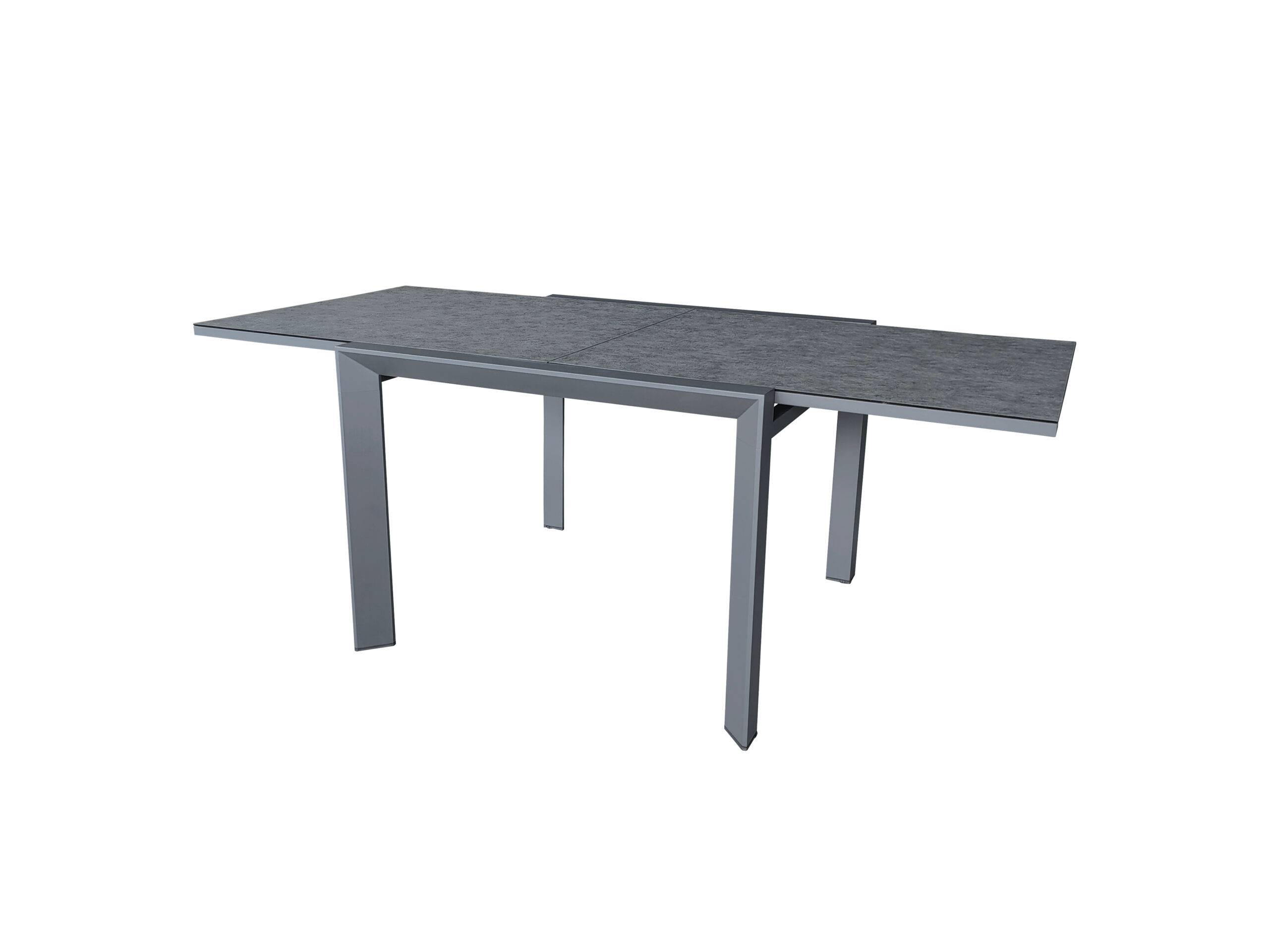 Table de jardin 4/8p en full aluminium Gris MODULO - Image 2