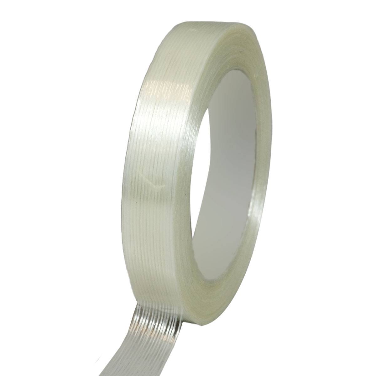 Ruban adhésif armé fil à fil transparent 130µ - rouleau adhésif 19 mm x 50 m - Carton 6 rouleaux TECPLAST - Imagen 2