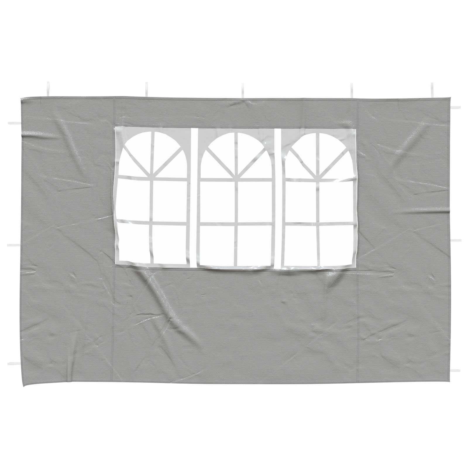 Parois de tente de fête PE et acier gris clair 300 x 195 cm - PANGIVO - Image 3