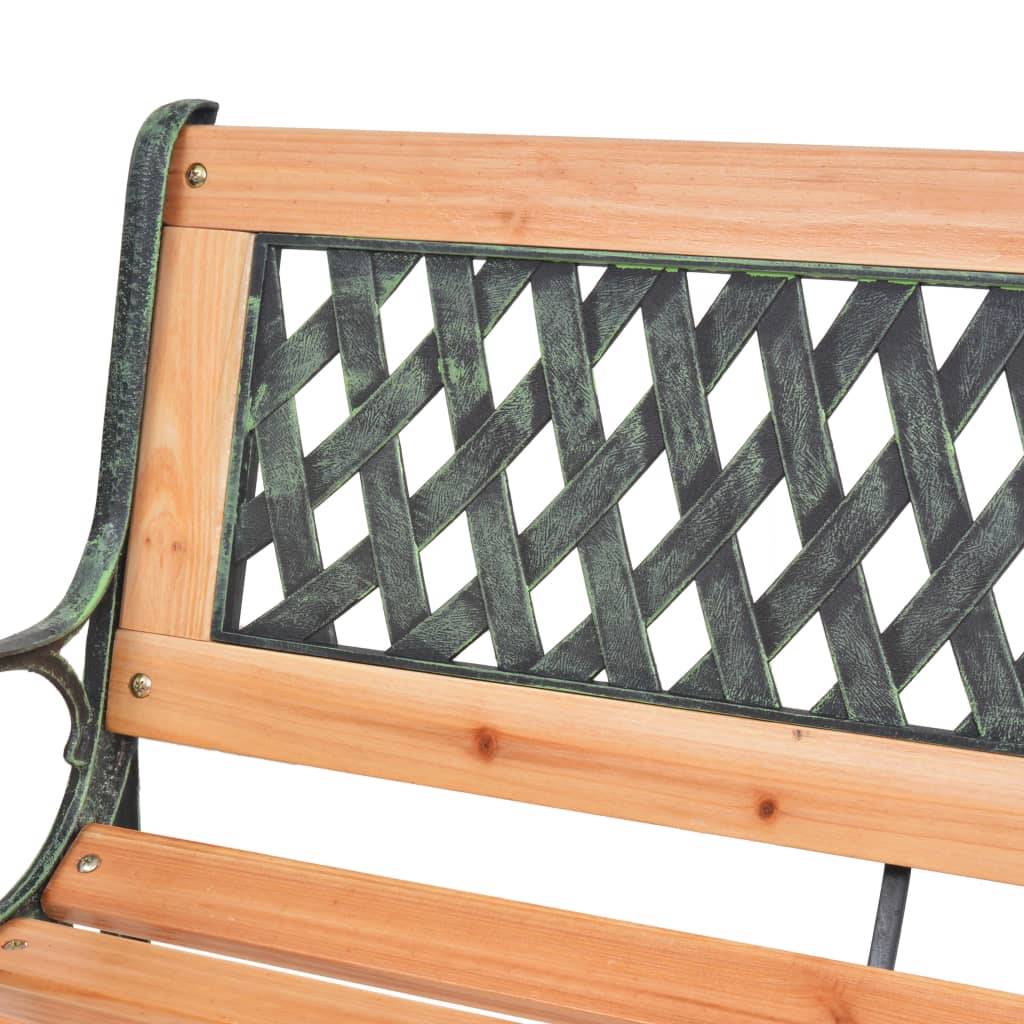 ComfortXL - Banc de Jardin Bois et Fonte Design Rétro pour Façade Maison Brun 122 cm – ComfortXL Outdoor Living - Image 5