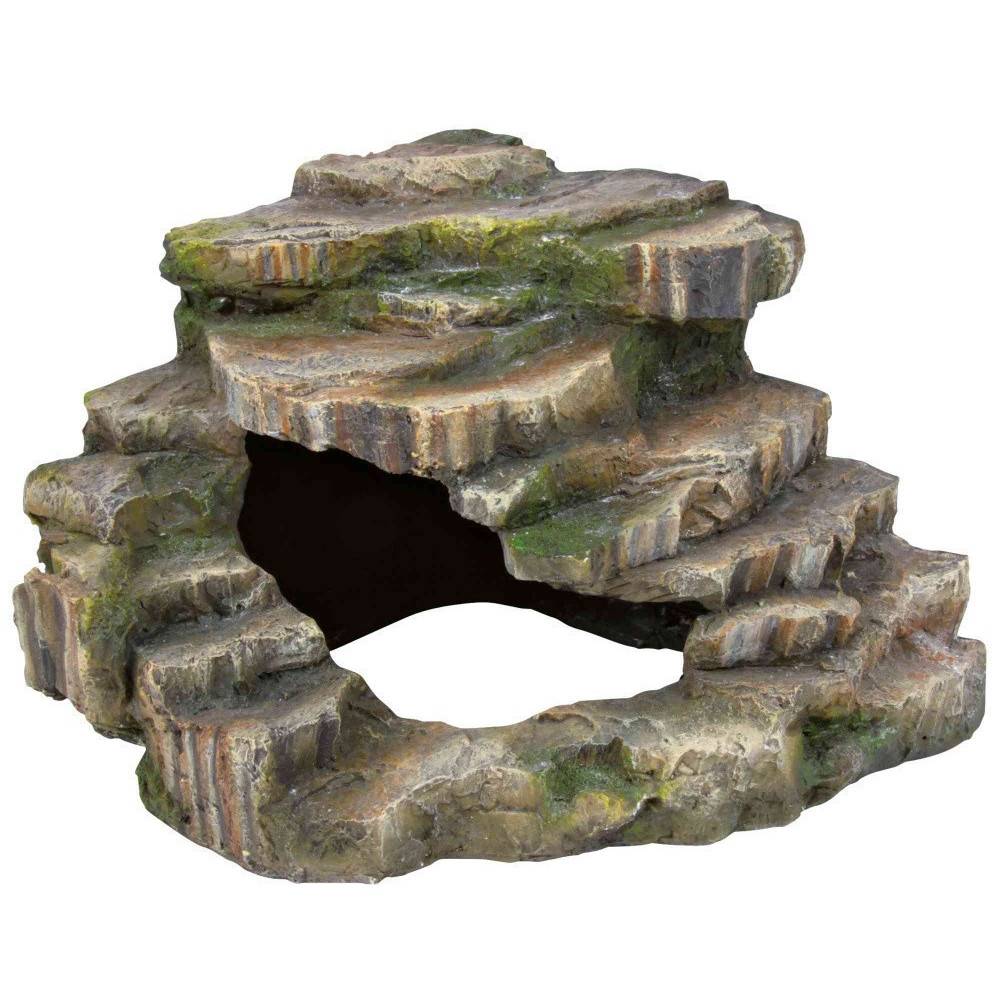 Trixie - Rocher d'angle avec grotte et plateforme 24 x 19 x 25 cm terrarium