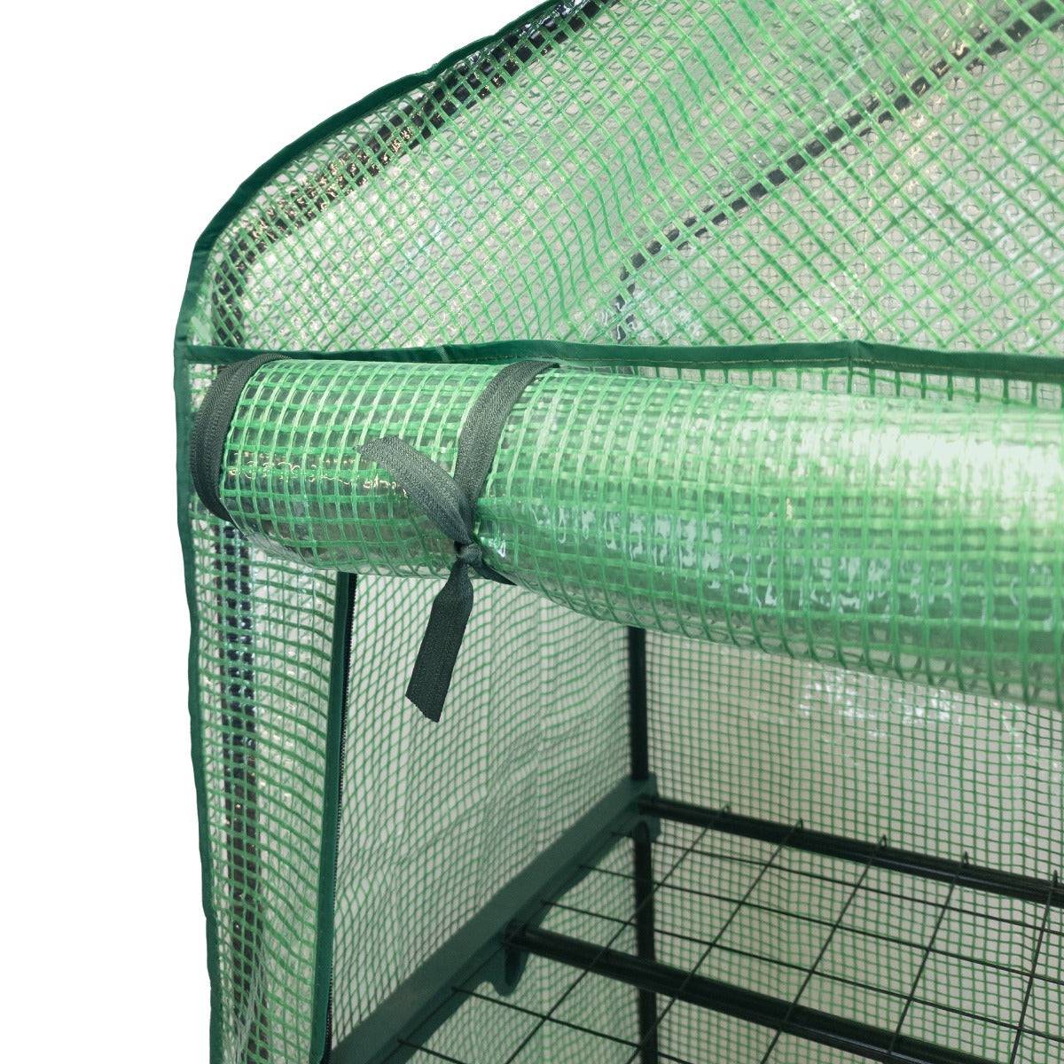 Monstershop - Mini Serre à 4 étagère avec Couverture en PE - Imagen 4