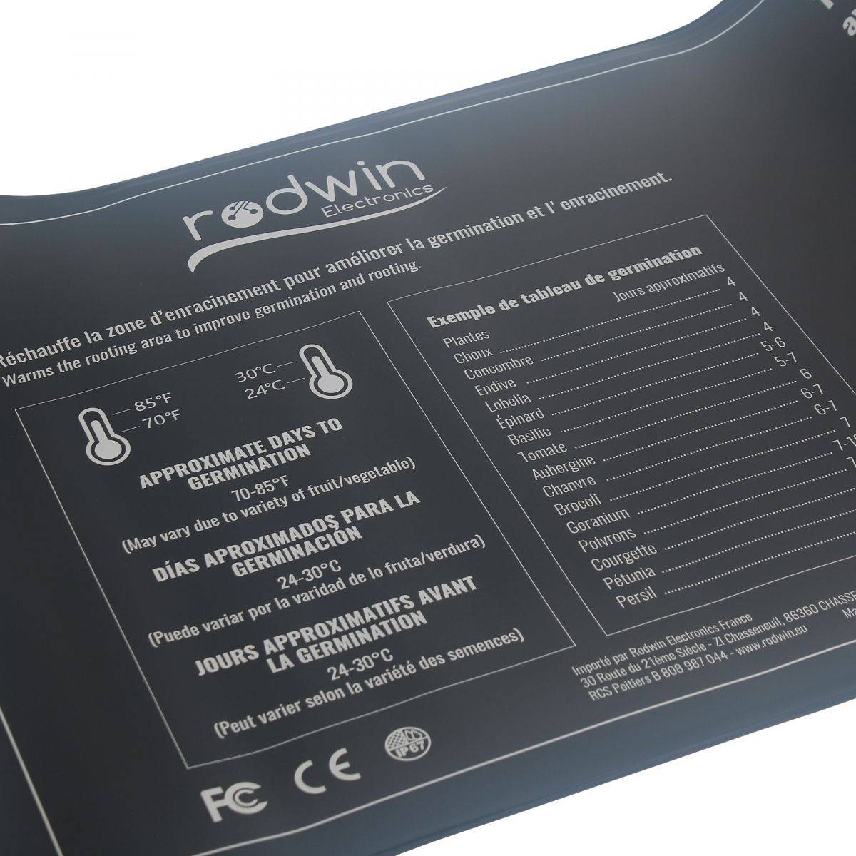 Tapis chauffant 20W - Avec variateur - RODWIN Electronics - Jardiland
