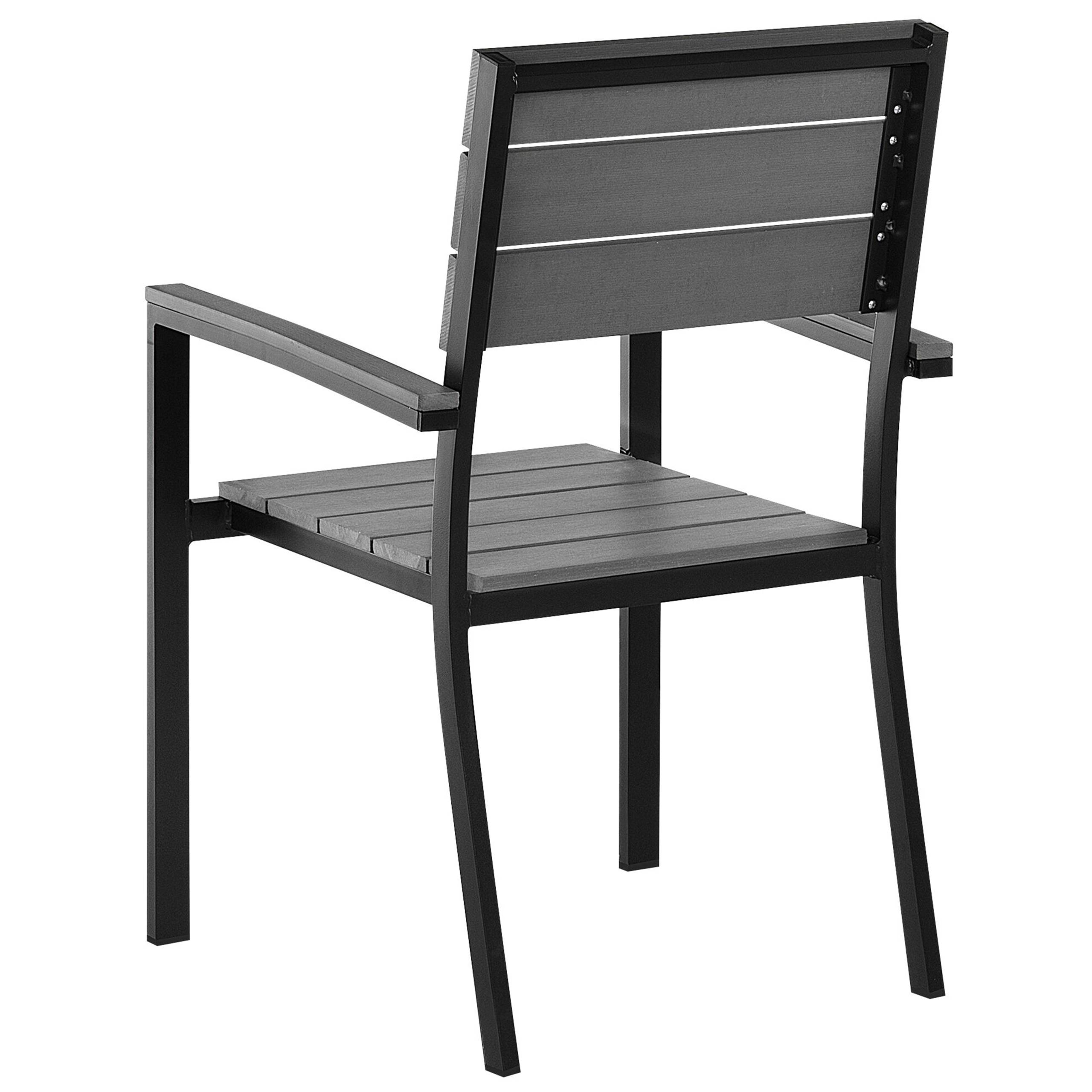 Beliani - Chaise de jardin Bois synthétique Gris COMO - Beliani - Imagen 5