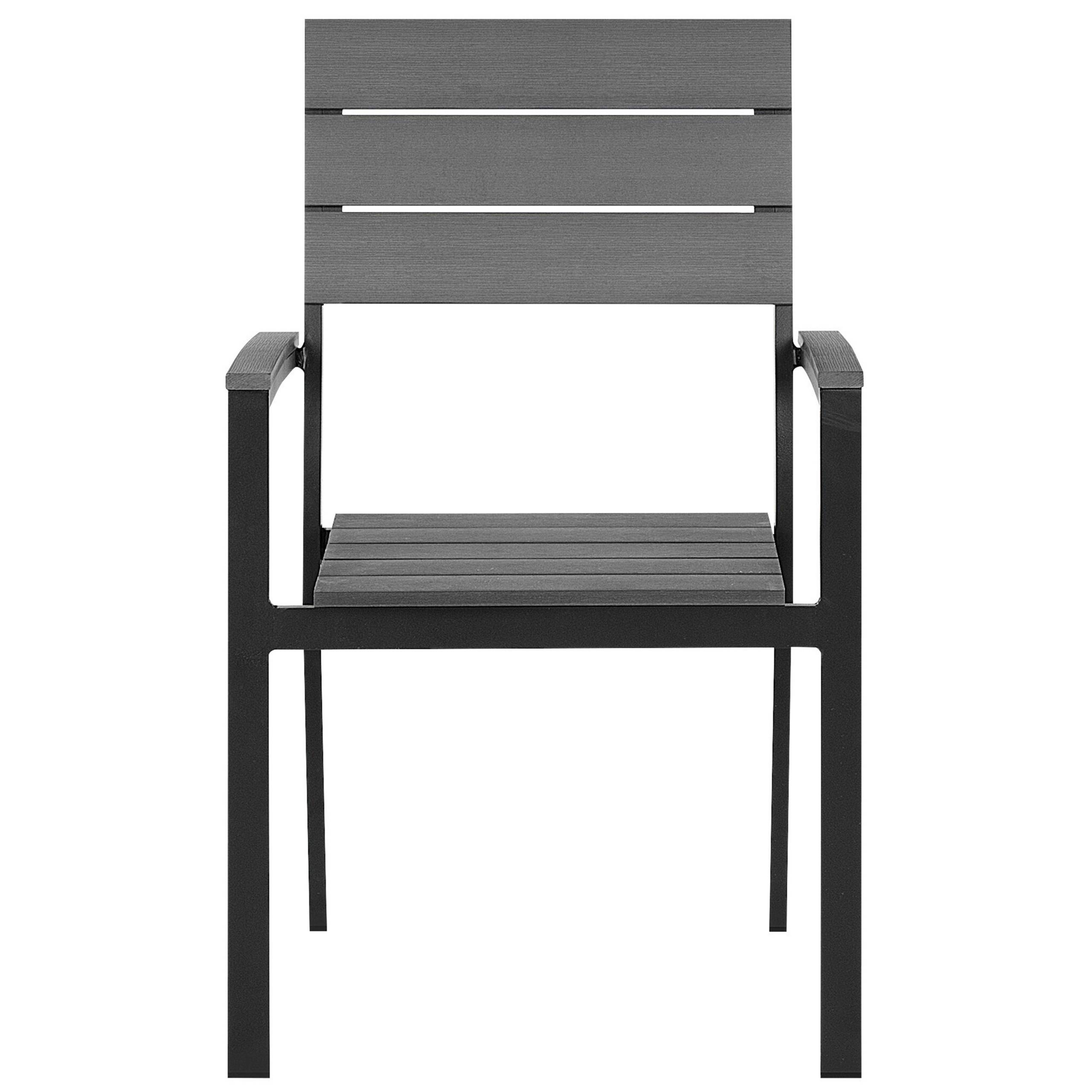 Beliani - Chaise de jardin Bois synthétique Gris COMO - Beliani - Imagen 4