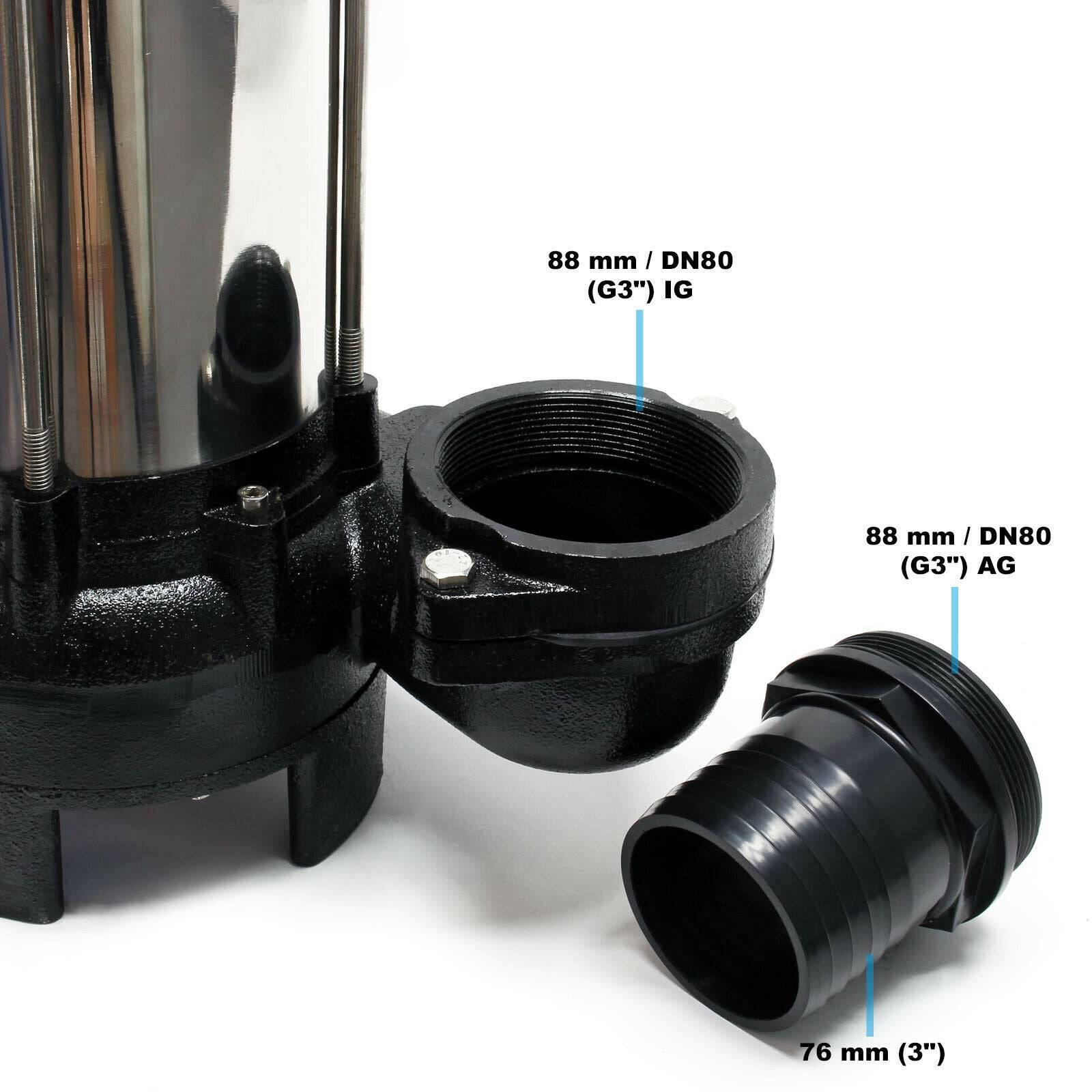 Helloshop26 - Pompe pour eaux sales flotteur broyeur de végétaux 31200l/h 2200 watts - Imagen 5
