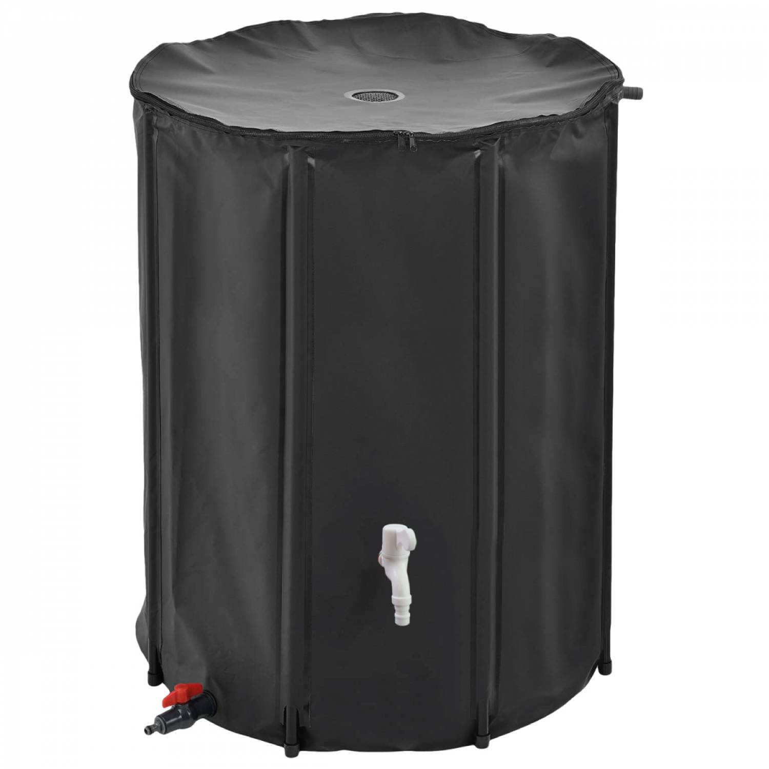Réservoir souple, récupérateur d'eau de pluie pliable - 500 L - Noir - Linxor - Image 1