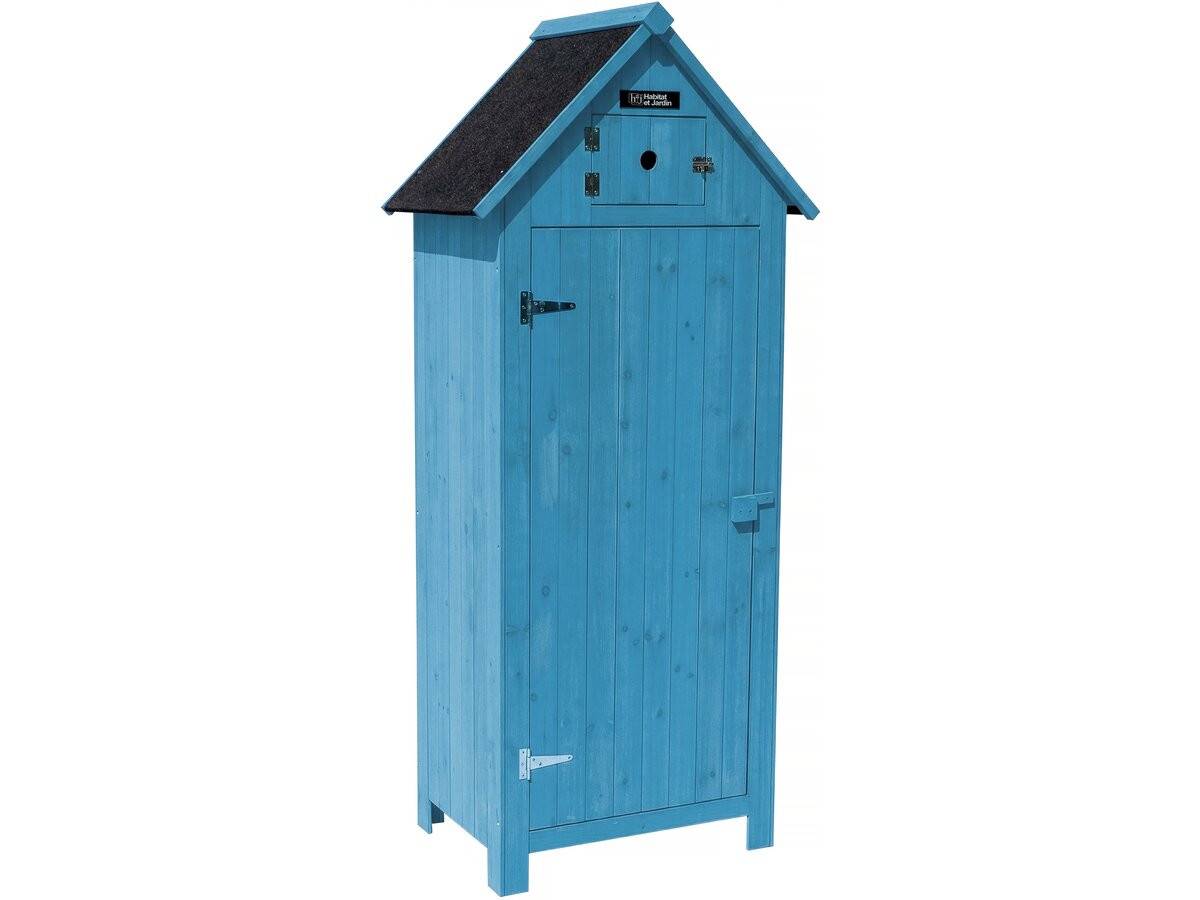 Habitat Et Jardin - Armoire De Jardin "cabanon" - 77 X 54.5 X 179 Cm - Bleu Ciel -habitat Et Jardin - Imagen 1