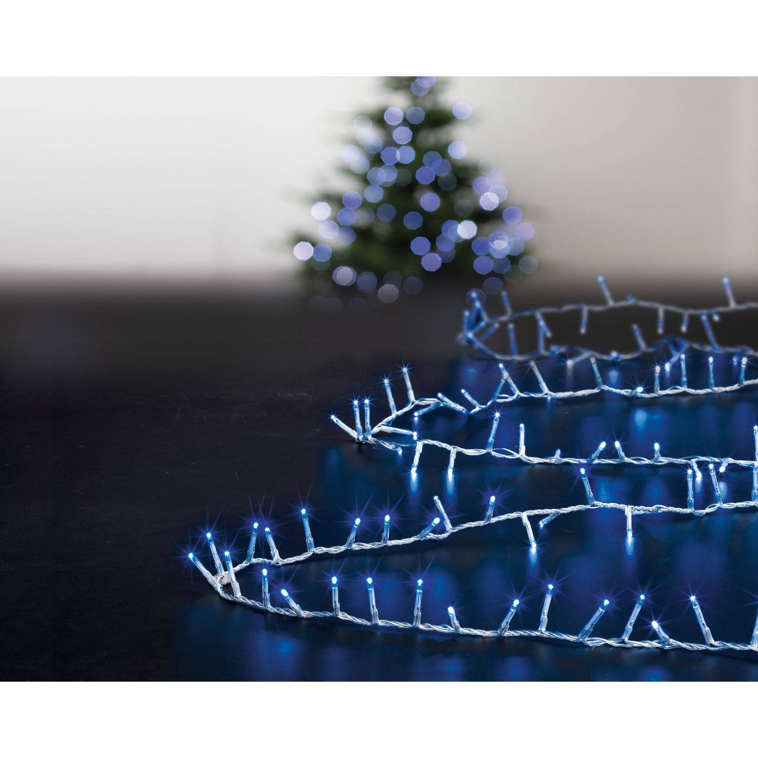 Sans Marque - Guirlande Boa d'extérieur 25 mètres - 1000 LED - Bleu - Féérie Lights & Christmas - Image 1