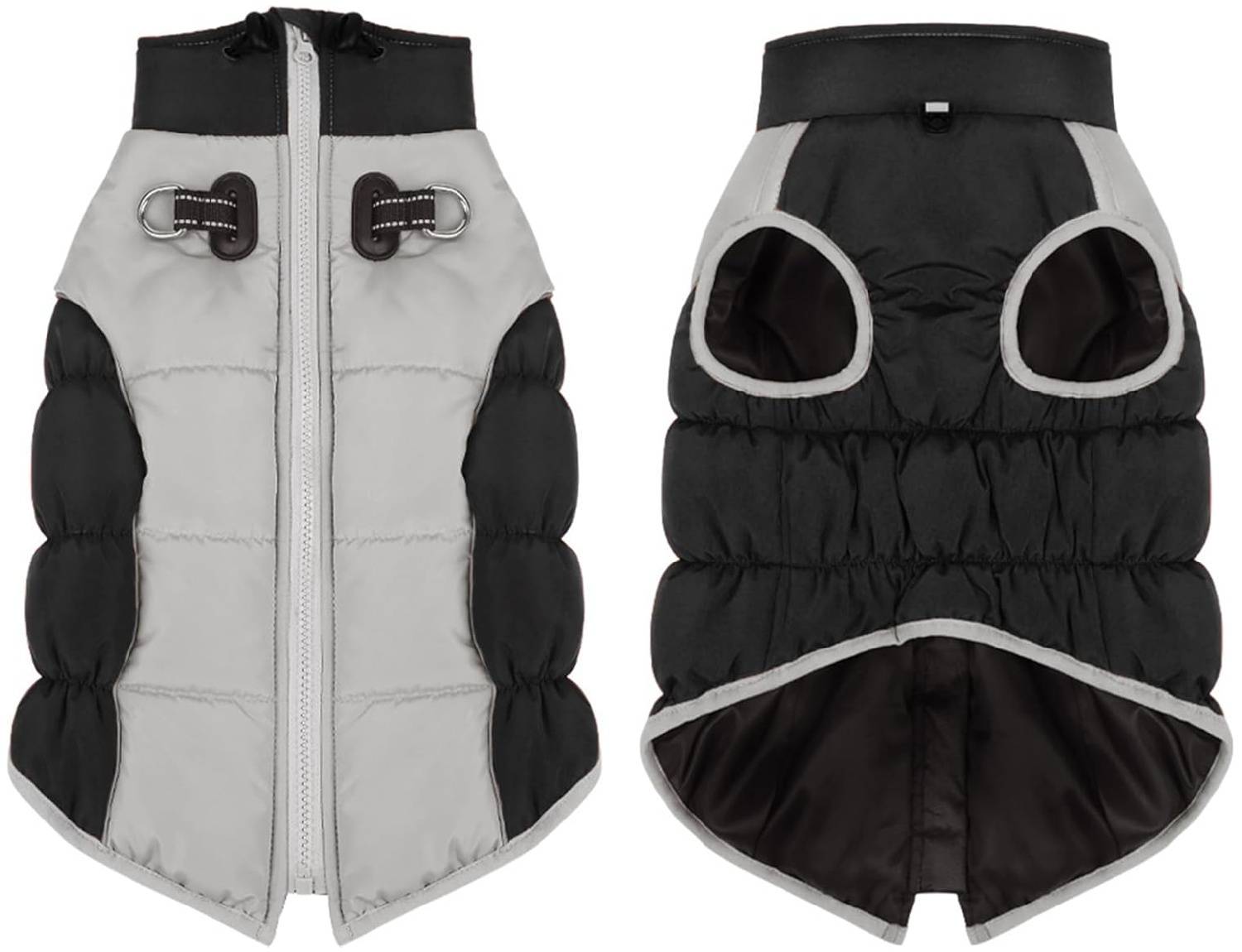 Manteau chaud pour chien d'hiver avec anneau en D résistant - Lytech - Image 2