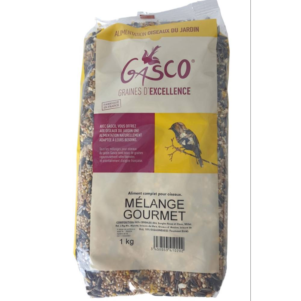Gasco - Gasco - Graines mélange gourmet 1 kg pour oiseaux - Imagen 1