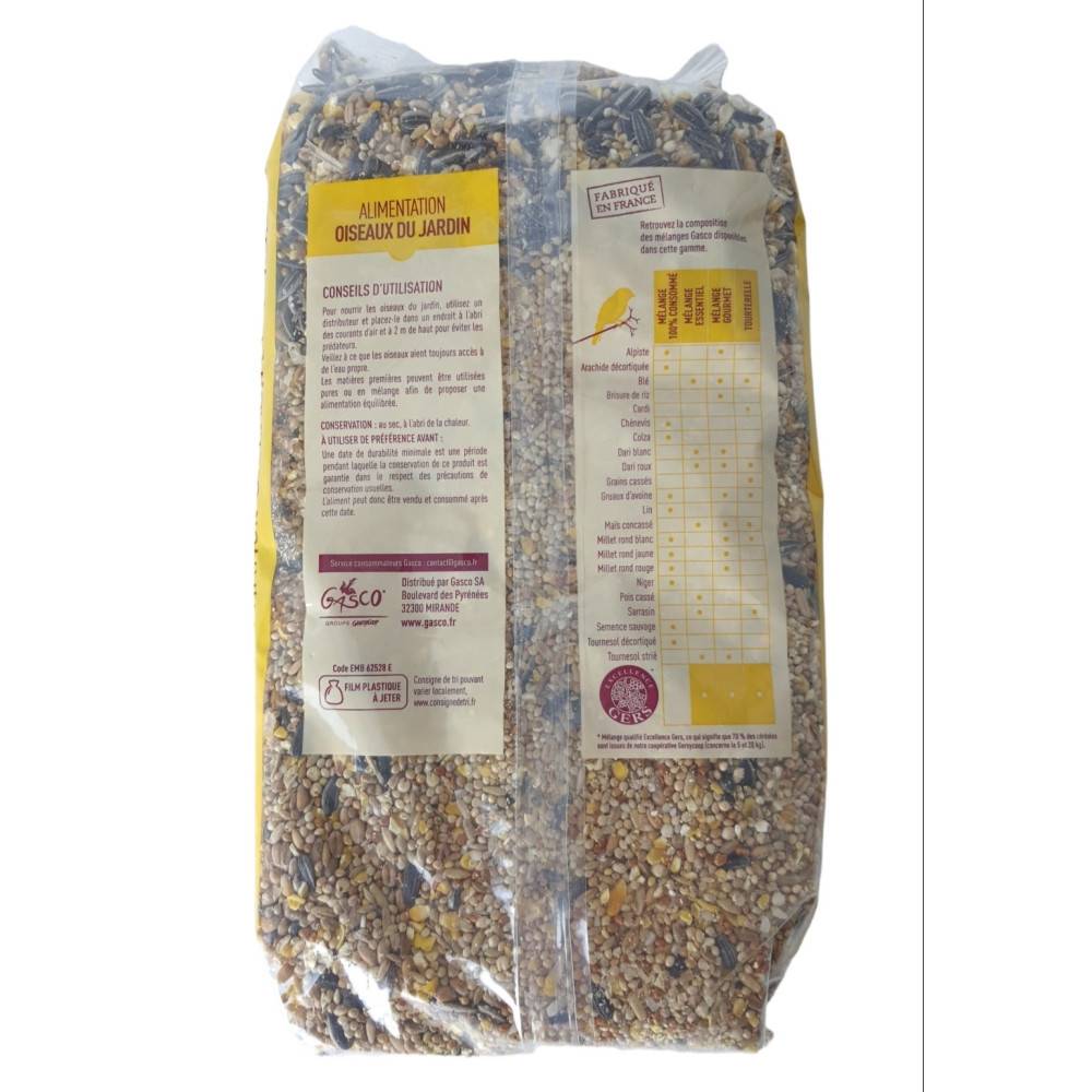 Gasco - Gasco - Graines mélange gourmet 1 kg pour oiseaux - Imagen 2