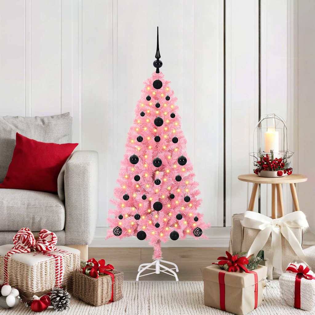 Vidaxl - Sapin de Noël Rose 120 cm PVC vidaXL 3396408