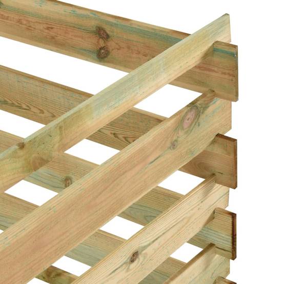 Composteur jardin en bois de pin traité 1008L pour extérieur 120x120x70cm Vert – ComfortXL Outdoor Living - Image 4