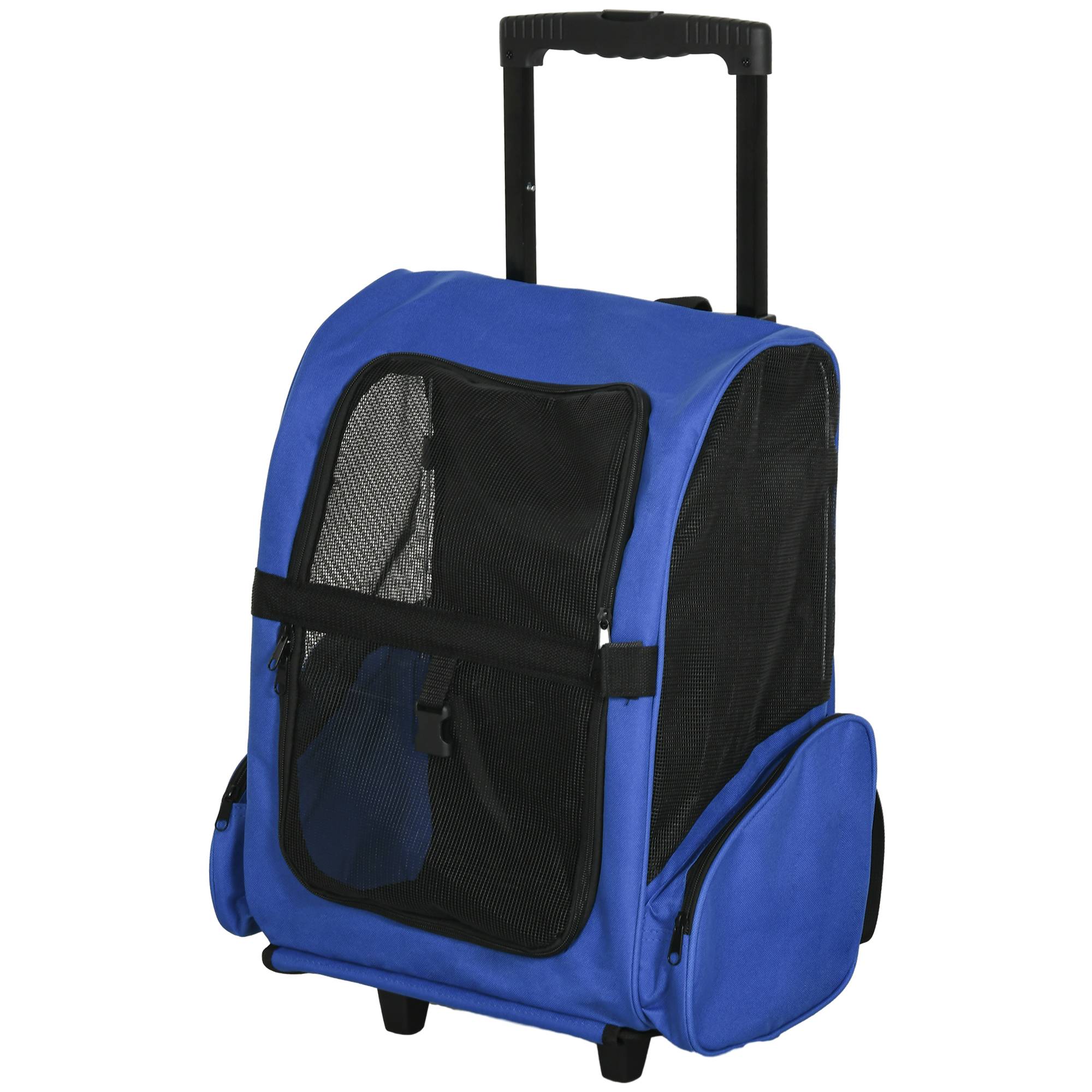Sac de transport trolley tissu oxford bleu 42 x 25 x 55 cm - PANGIVO - Image 2