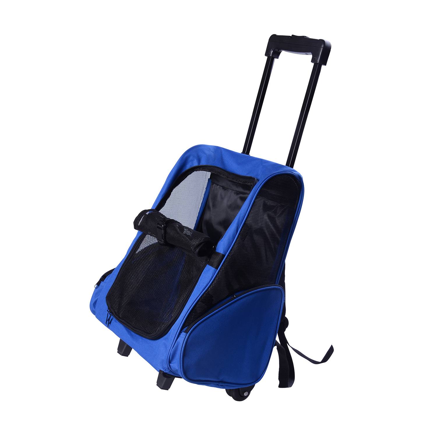 Sac de transport trolley tissu oxford bleu 42 x 25 x 55 cm - PANGIVO - Image 1