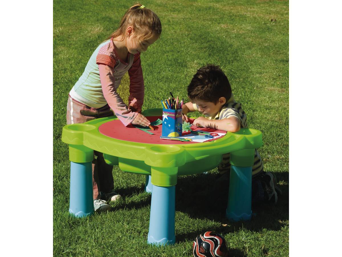 Habitat Et Jardin - Table De Jeu Sable Et Eau "plouf Plouf" - 73,5 X 66 X 44 Cm -habitat Et Jardin - Imagen 2