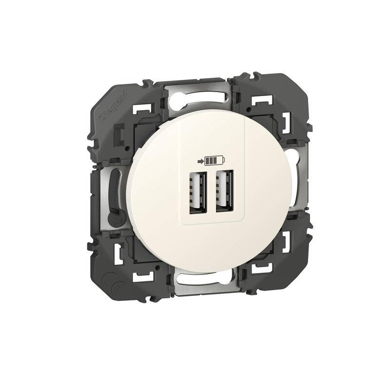 Legrand - Double chargeur USB DOOXIE 3 A finition blanc - LEGRAND - 600343 - Image 1
