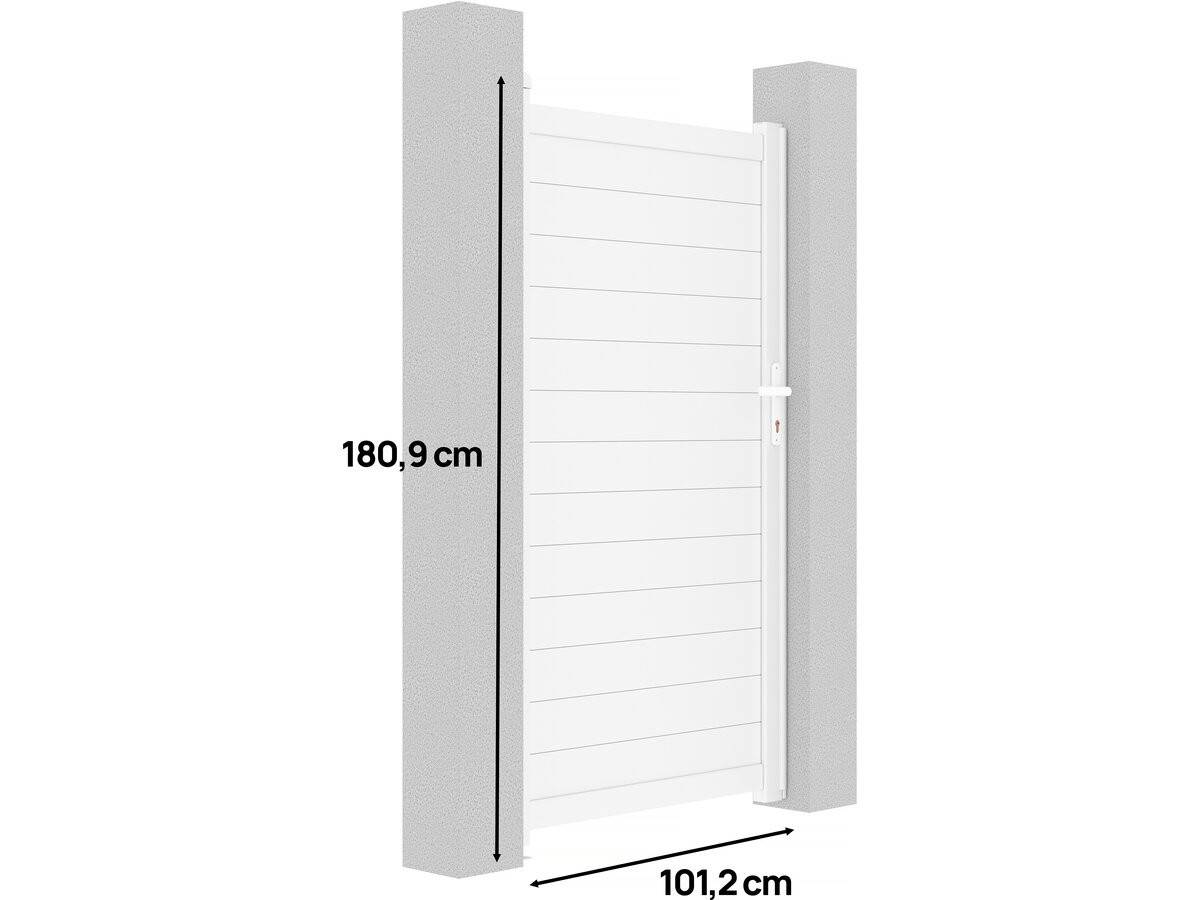 Habitat Et Jardin - Portillon Aluminium "eric" - 101.2 X 180.9 Cm - Blanc -habitat Et Jardin - Imagen 3