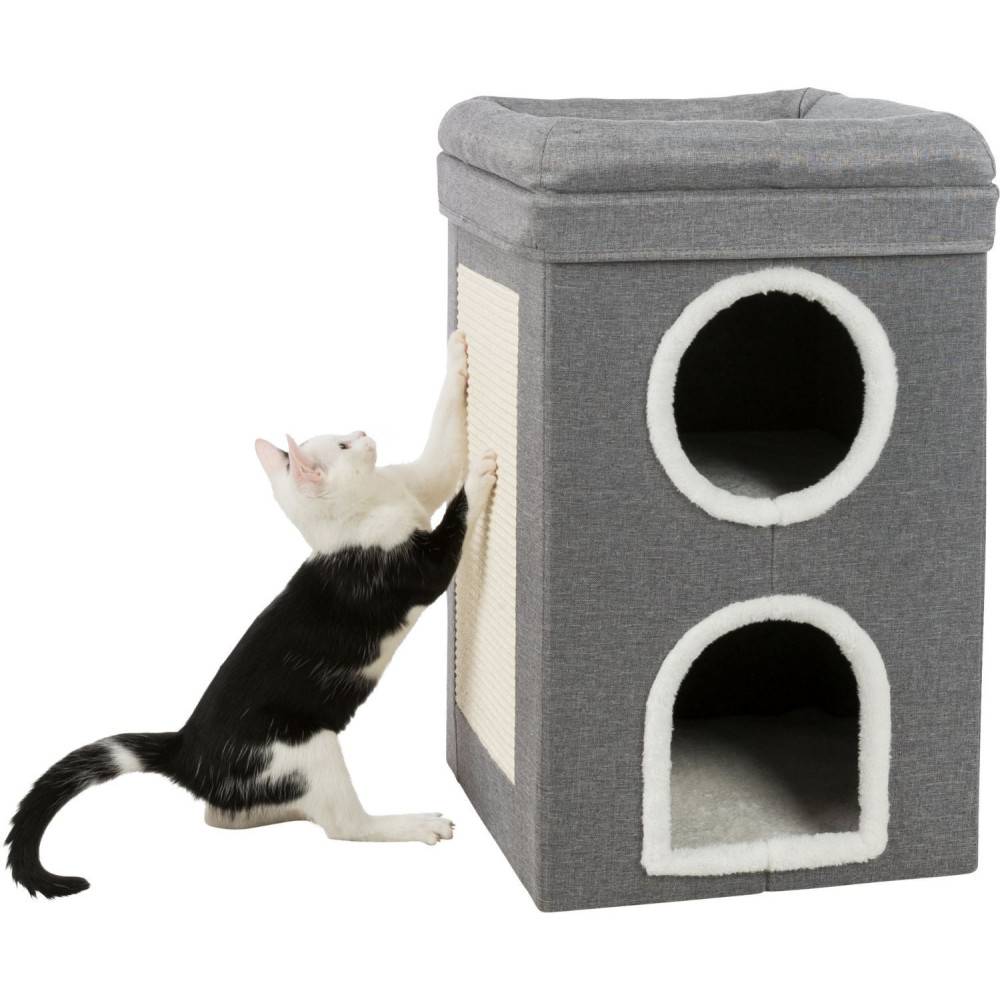 Trixie - Trixie - Cat Tower Saul, 39 x 39 x 64 cm,  couleur gris, pour chat - Imagen 8