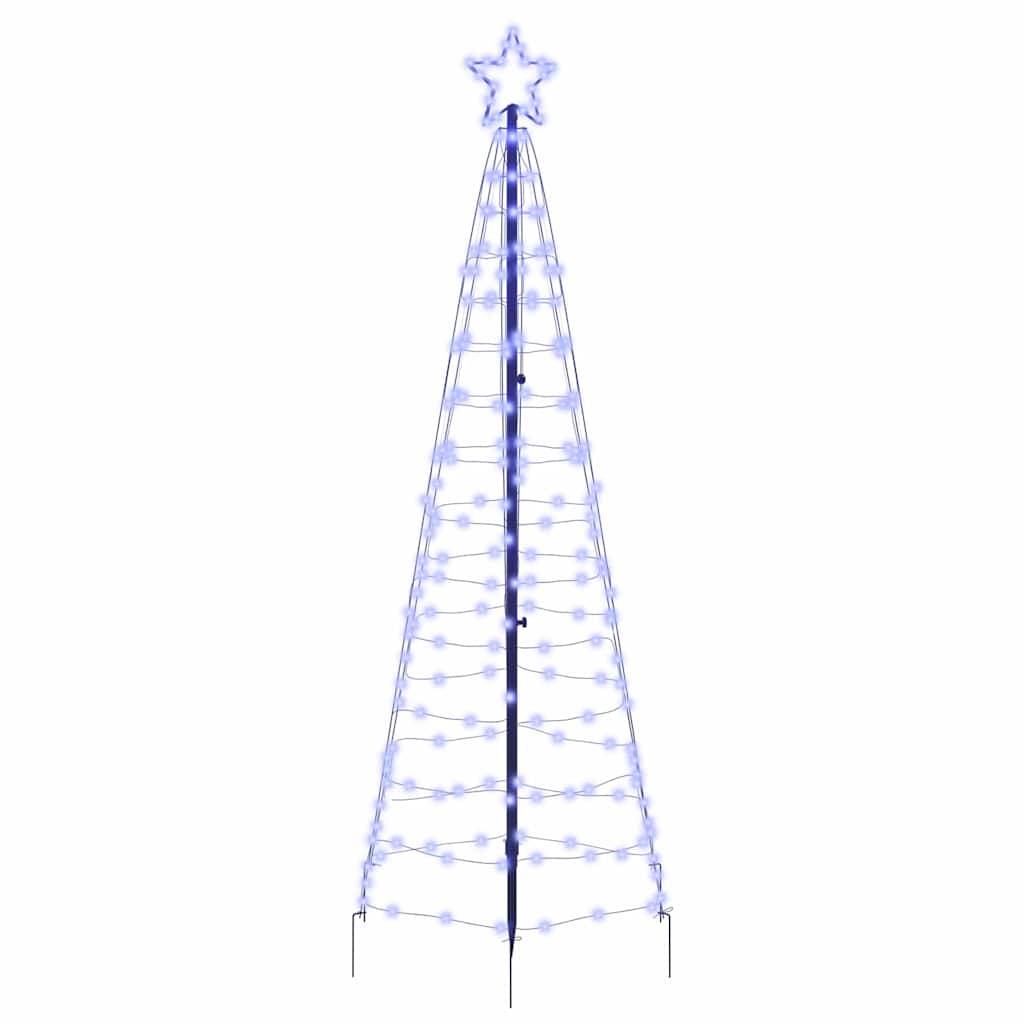 Vidaxl - Arbre de Noël LED avec piquets au sol Bleu 250 cm Fer vidaXL 42018752 - Image 2