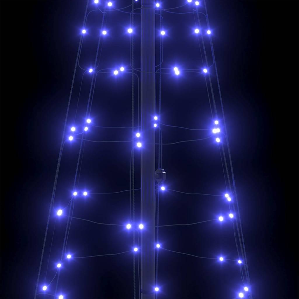 Vidaxl - Arbre de Noël LED avec piquets au sol Bleu 250 cm Fer vidaXL 42018752 - Image 8