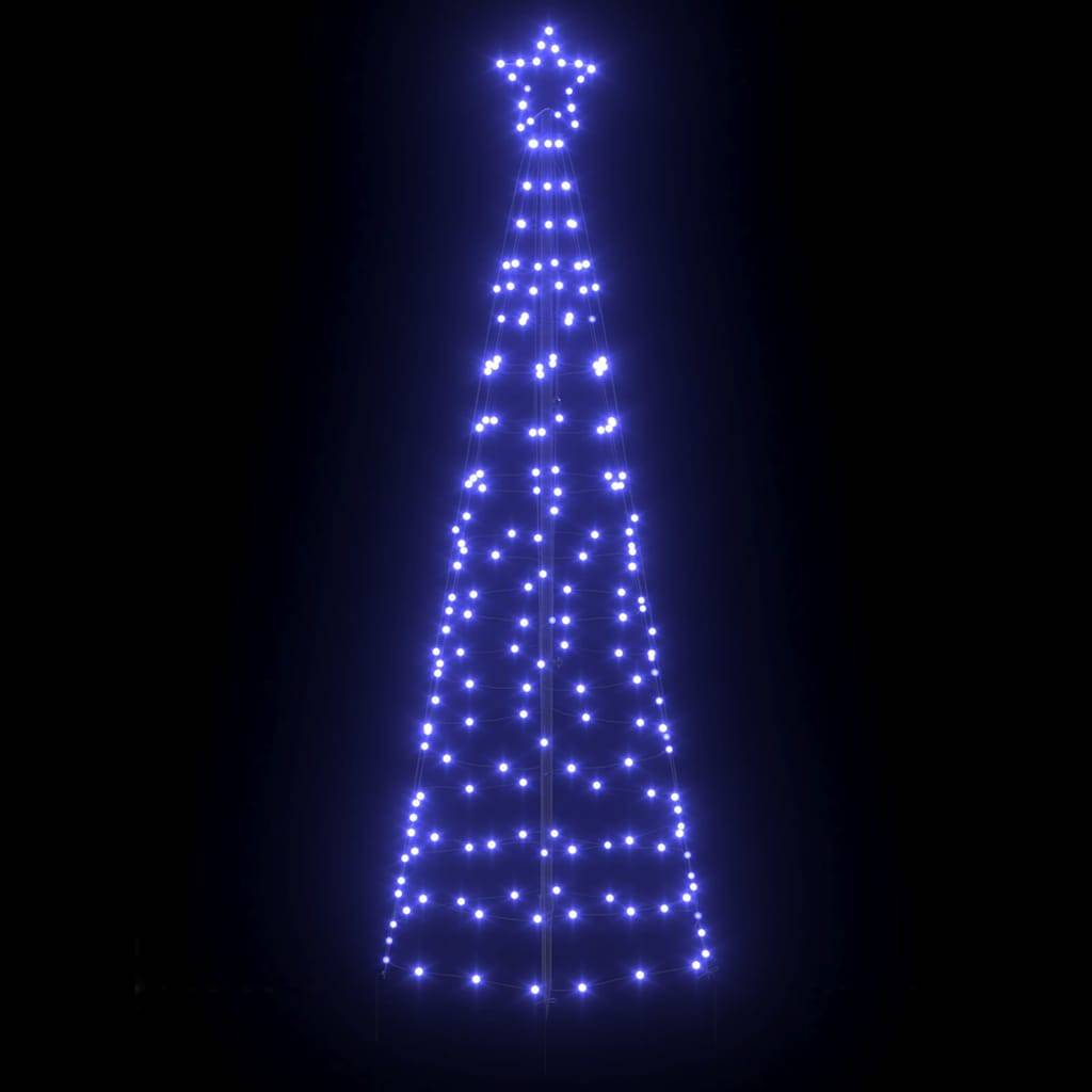 Vidaxl - Arbre de Noël LED avec piquets au sol Bleu 250 cm Fer vidaXL 42018752 - Image 5