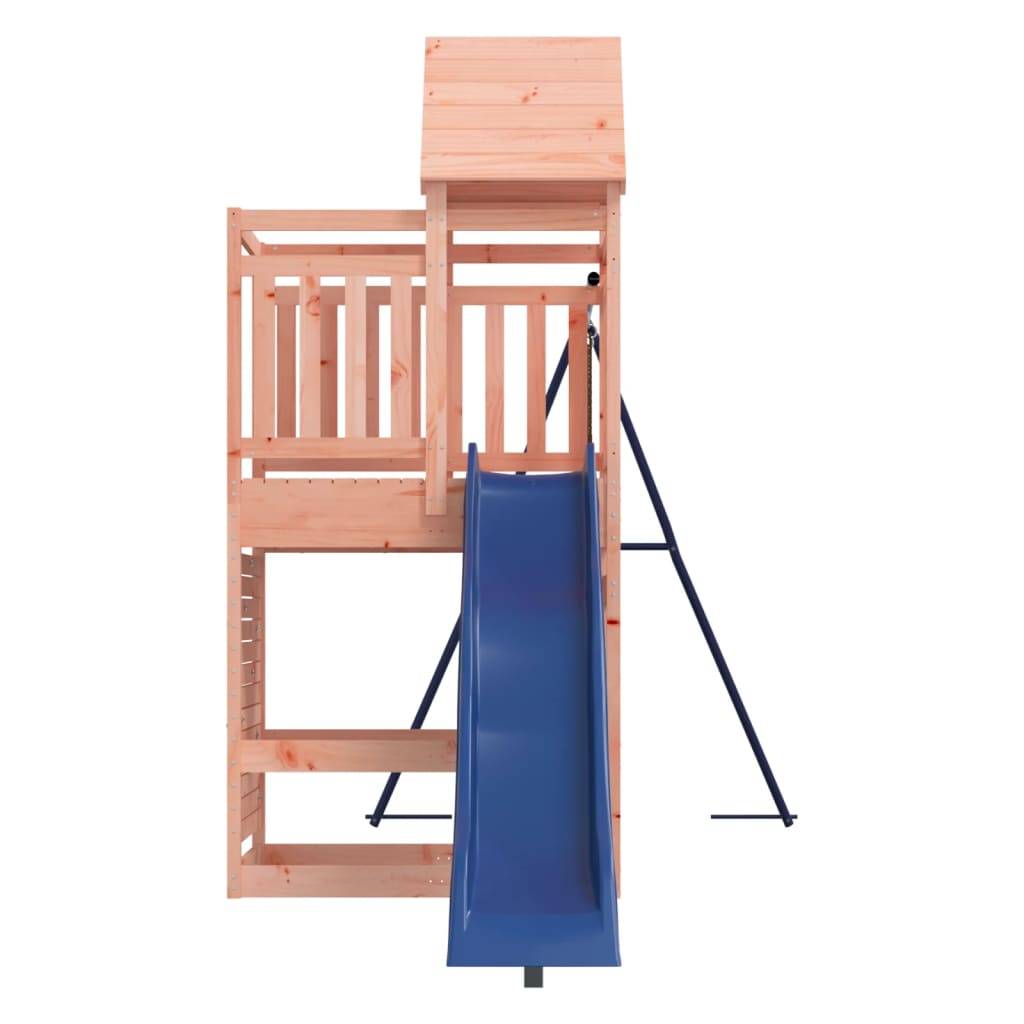 Helloshop26 - Aire de jeux d'extérieur balançoires toboggan portiques robuste jeux jardin 454 x 199 x 249 cm bois massif de douglas - Imagen 4