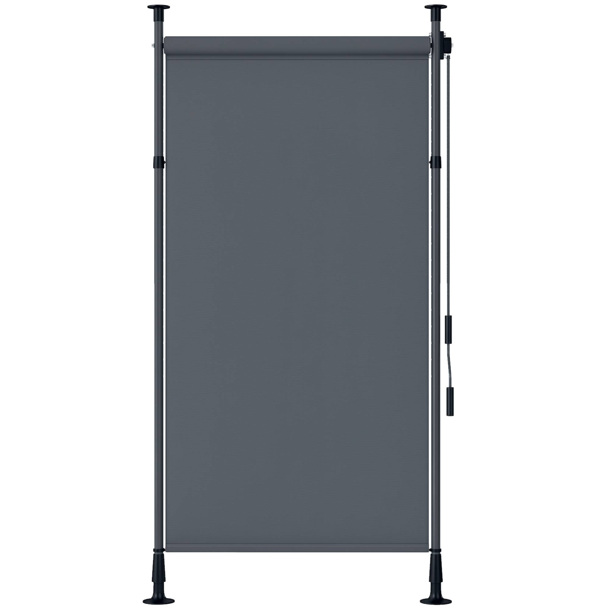 Store autoportant réglable sans perçage 1,5x2,2-3,1 m gris foncé - Image 1