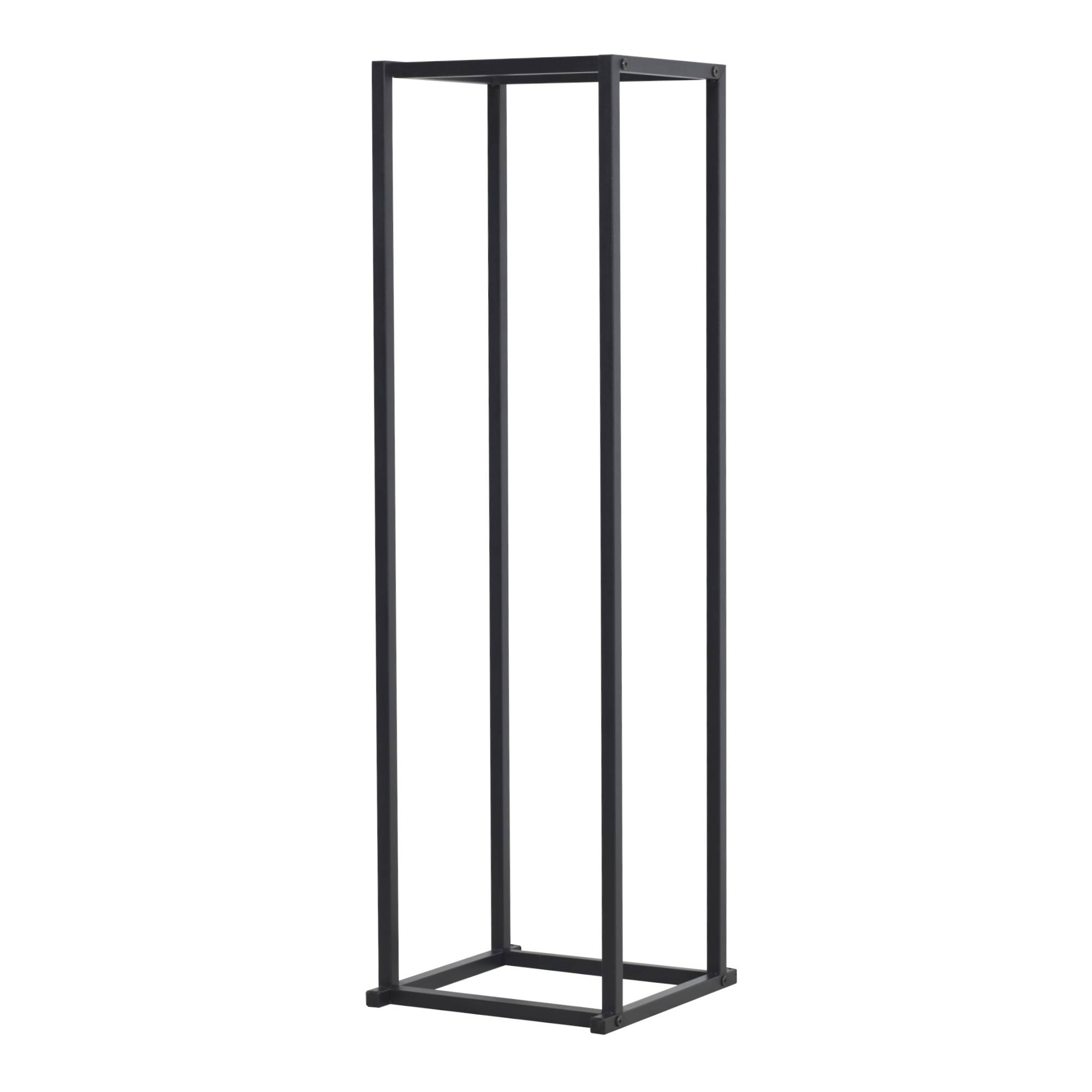 [en.casa] - Range-bûches Tibro en acier 35 x 35 x 120 cm noir [en.casa] - Image 2