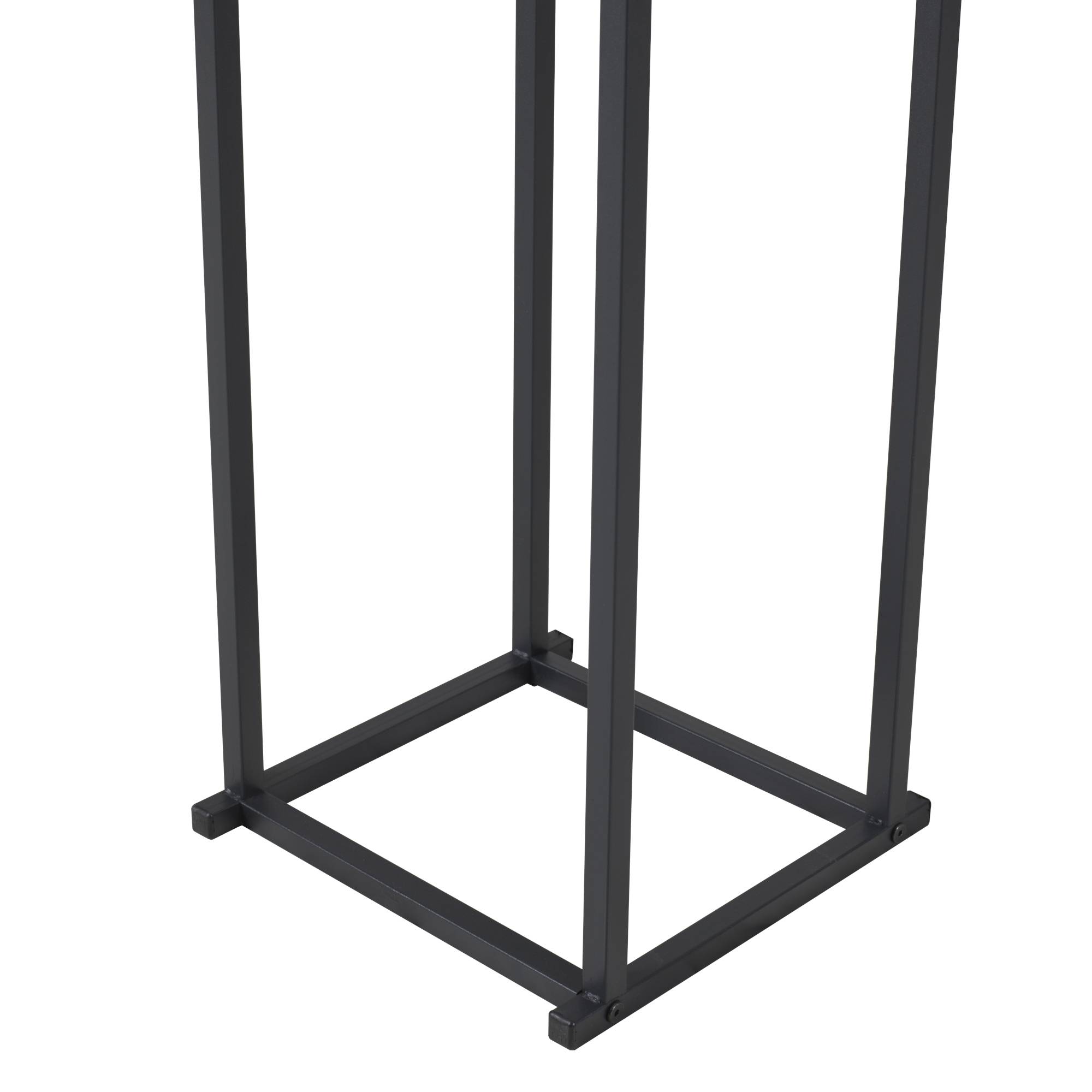 [en.casa] - Range-bûches Tibro en acier 35 x 35 x 120 cm noir [en.casa] - Image 6