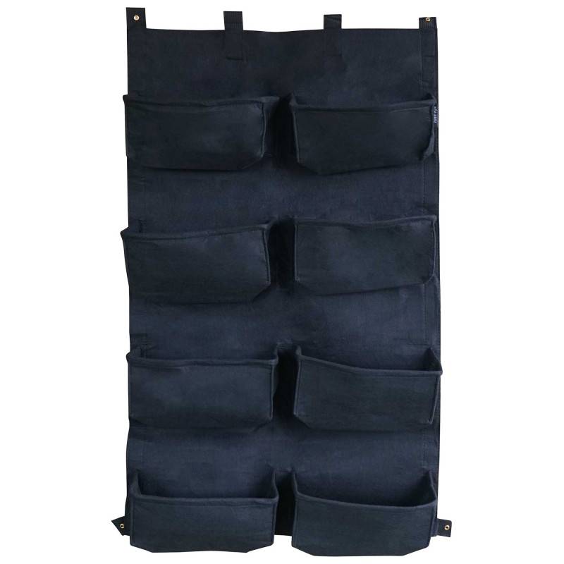 Forest Style - Mur végétal 8 sacs noirs en feutre géotextile - Bag 4 Plant 60 x 10 x 100 cm