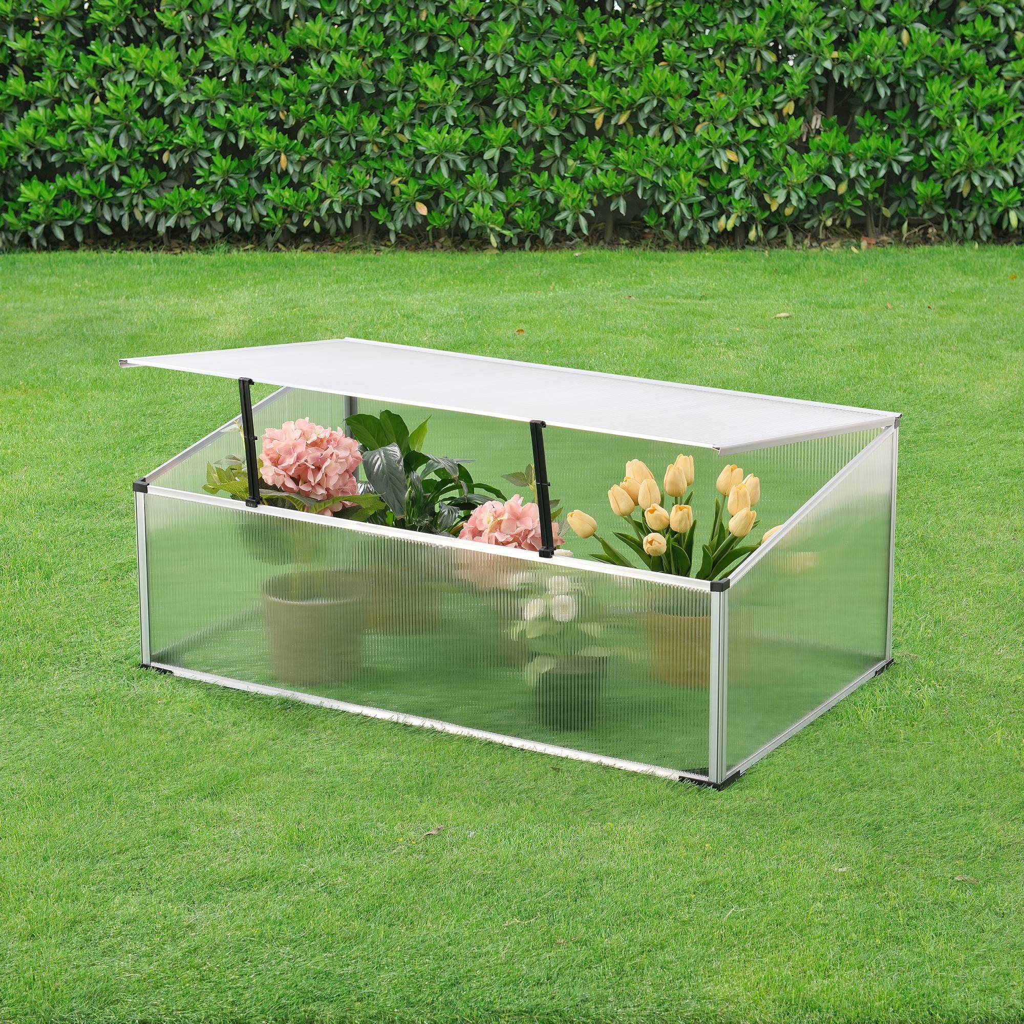 [en.casa] - Châssis de Jardin Horta avec Toiture Polycarbonate 100 x 60 x 40 cm [en.casa] - Imagen 6