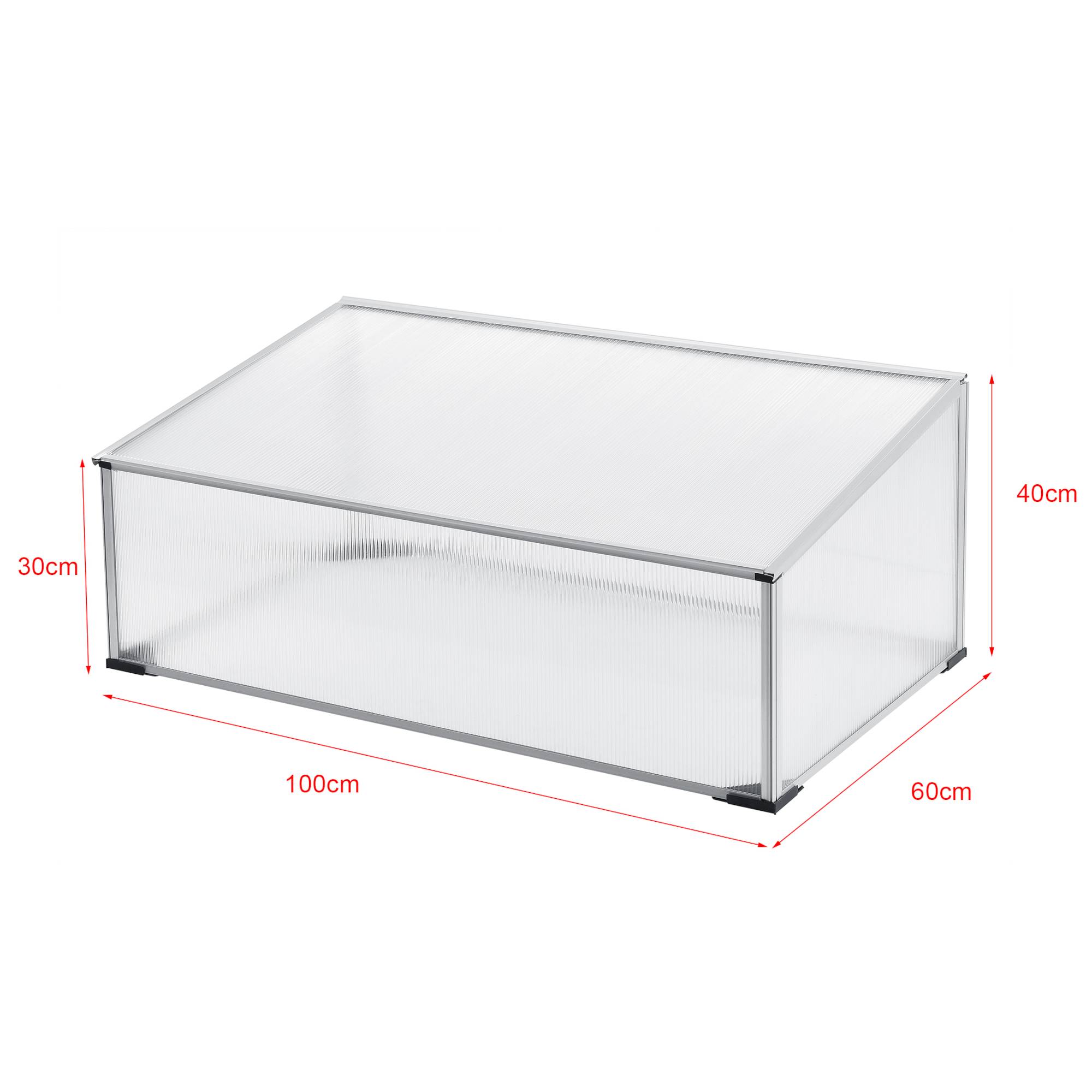 [en.casa] - Châssis de Jardin Horta avec Toiture Polycarbonate 100 x 60 x 40 cm [en.casa] - Imagen 2