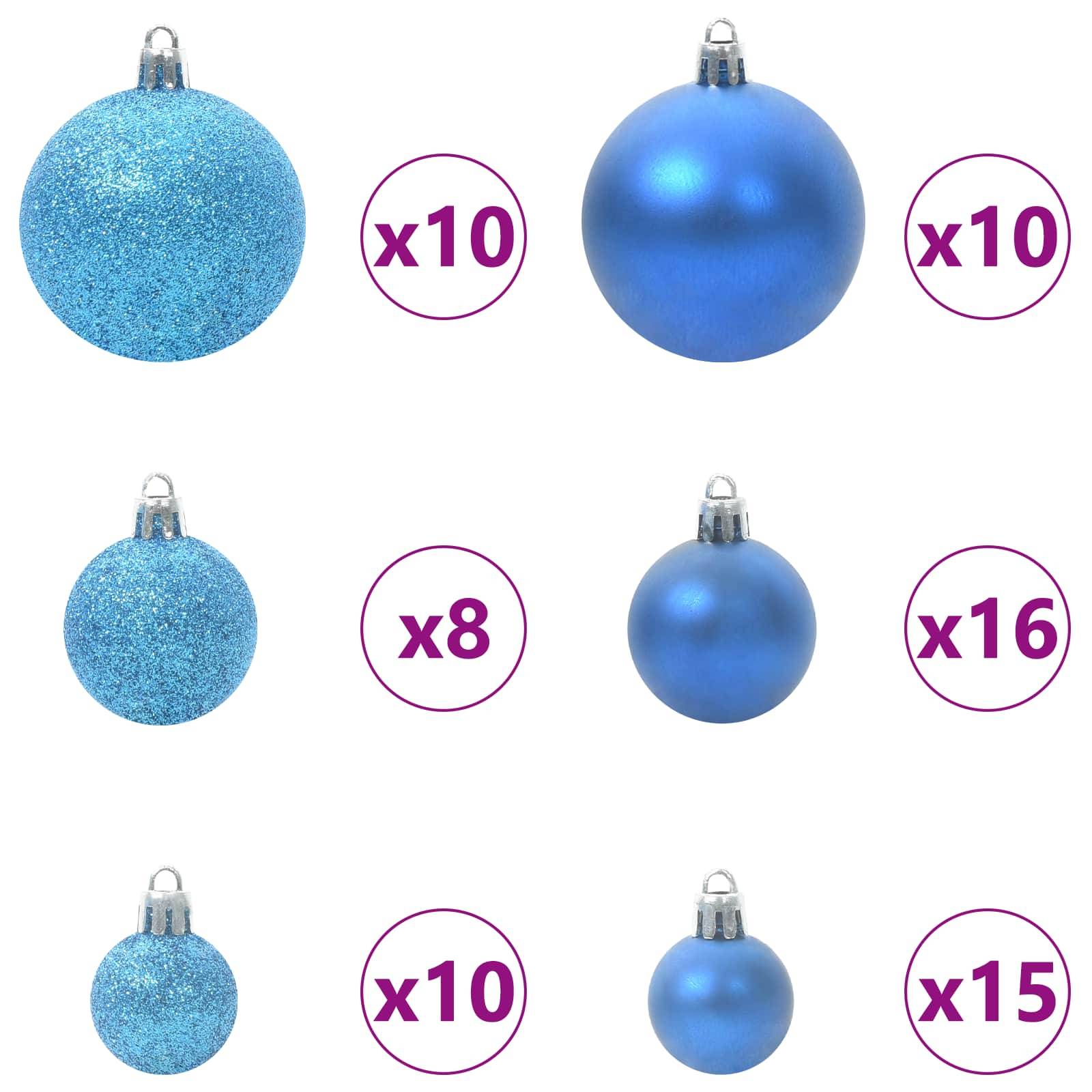 Vidaxl - Sapin de Noël artificiel avec 300 LED Blanc 180 cm PVC et Acier vidaXL 3426819 - Image 8