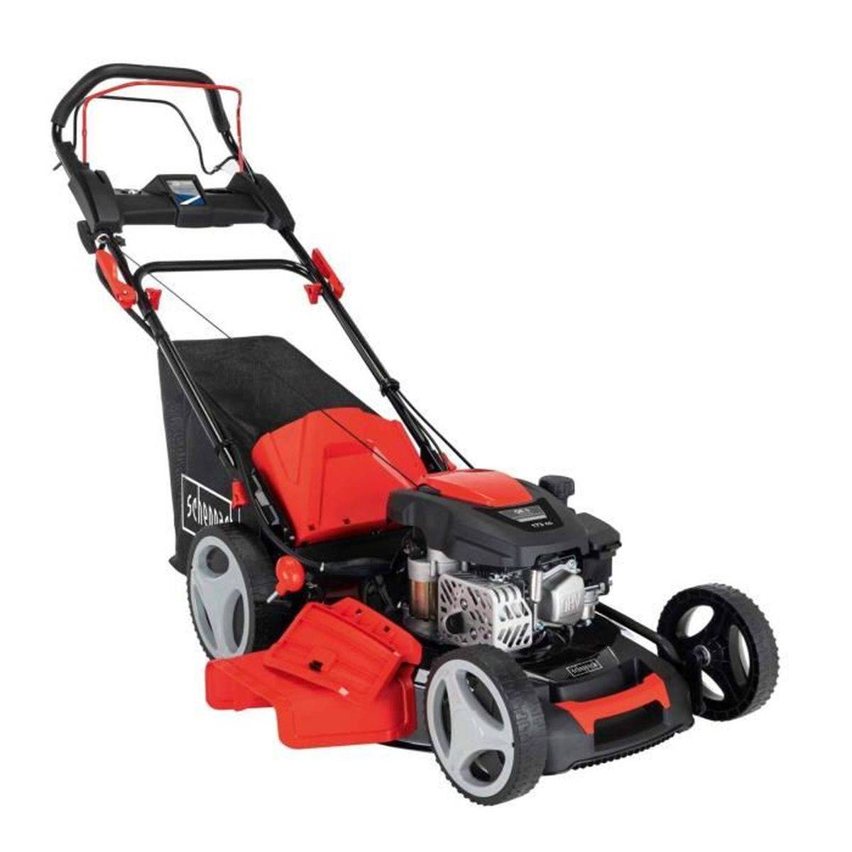 Scheppach - Tondeuse thermique autotractée 51 cm démarrage hybride 173 cm³, 65 L, mulching - Scheppach