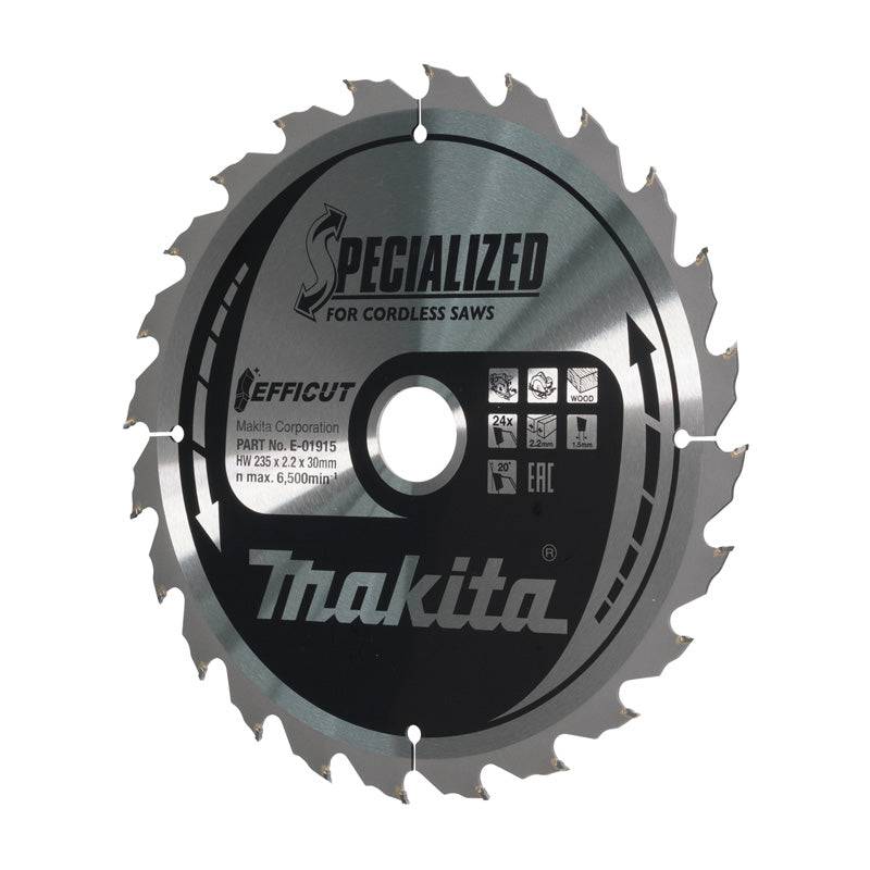 Makita - Lame carbure efficut MAKITA 235 x 20 mm, 24 dents, pour le bois Makita - Imagen 2